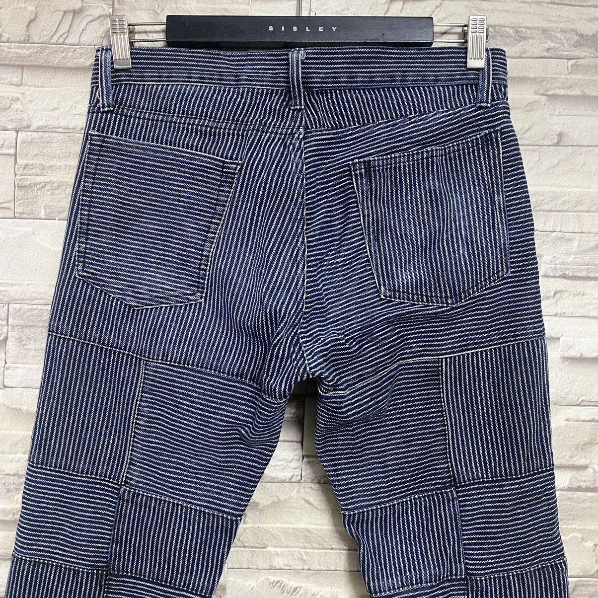 Japanese Brand DIFFERENCE RUPERT Flare Hickory Patchwork Pants Size US 30 / EU 46 - 12 Thumbnail