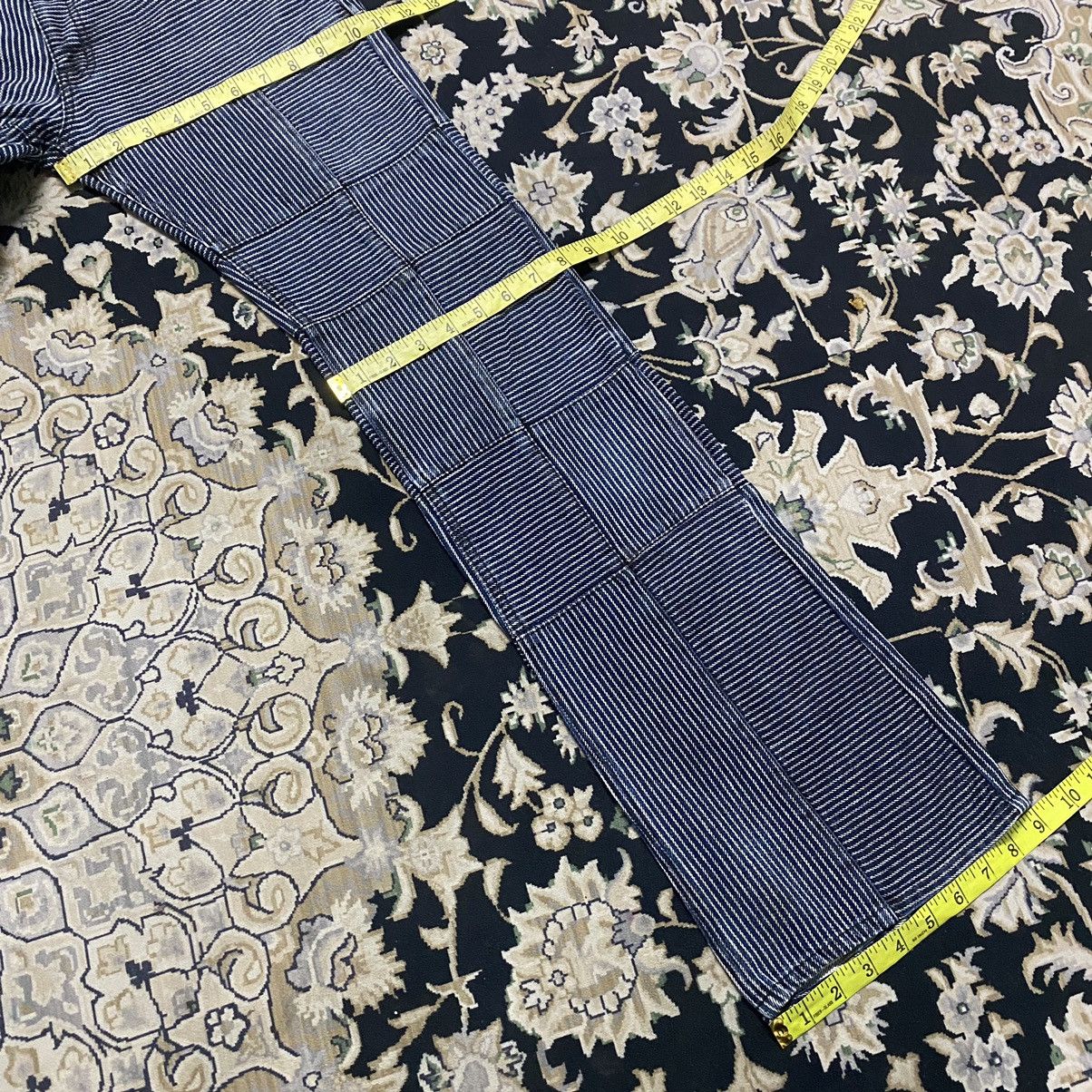 Japanese Brand DIFFERENCE RUPERT Flare Hickory Patchwork Pants Size US 30 / EU 46 - 22 Thumbnail