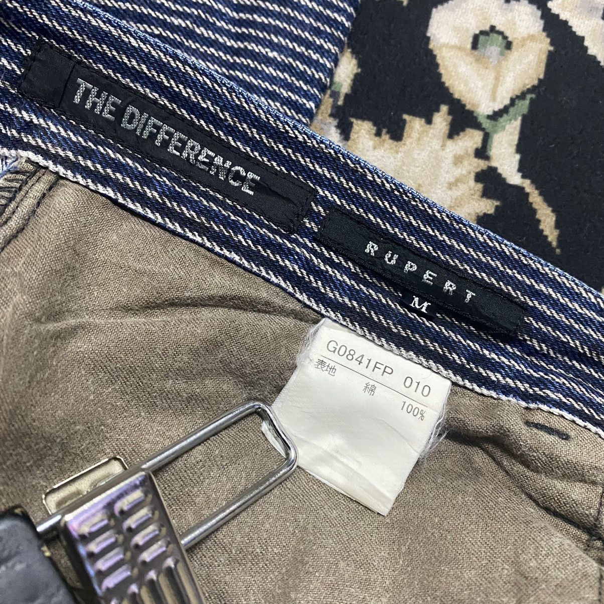 Japanese Brand DIFFERENCE RUPERT Flare Hickory Patchwork Pants Size US 30 / EU 46 - 18 Thumbnail