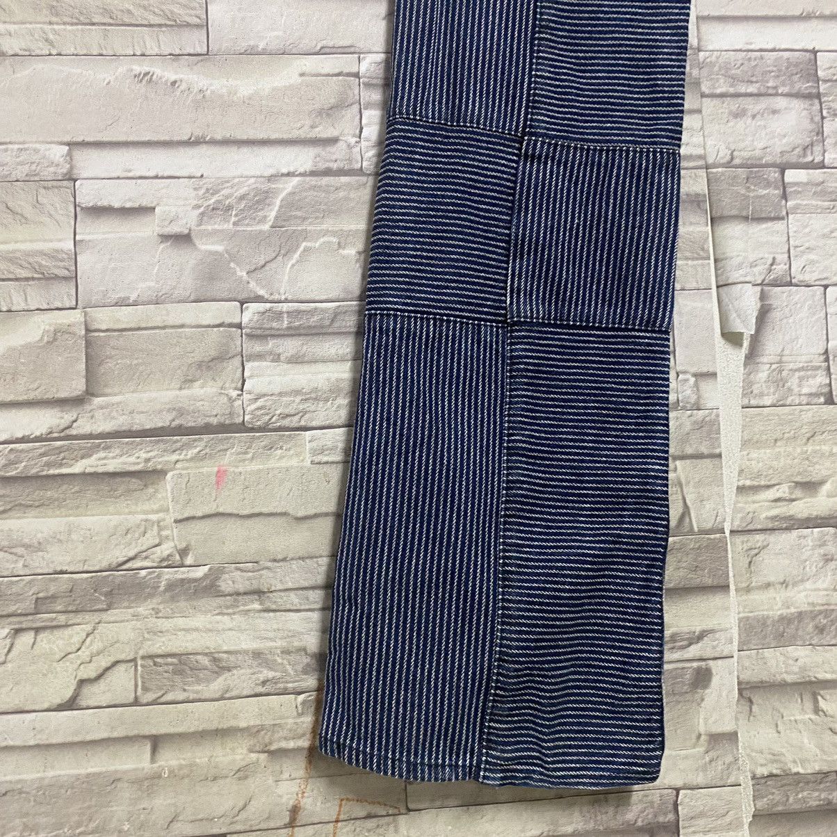 Japanese Brand DIFFERENCE RUPERT Flare Hickory Patchwork Pants Size US 30 / EU 46 - 17 Thumbnail