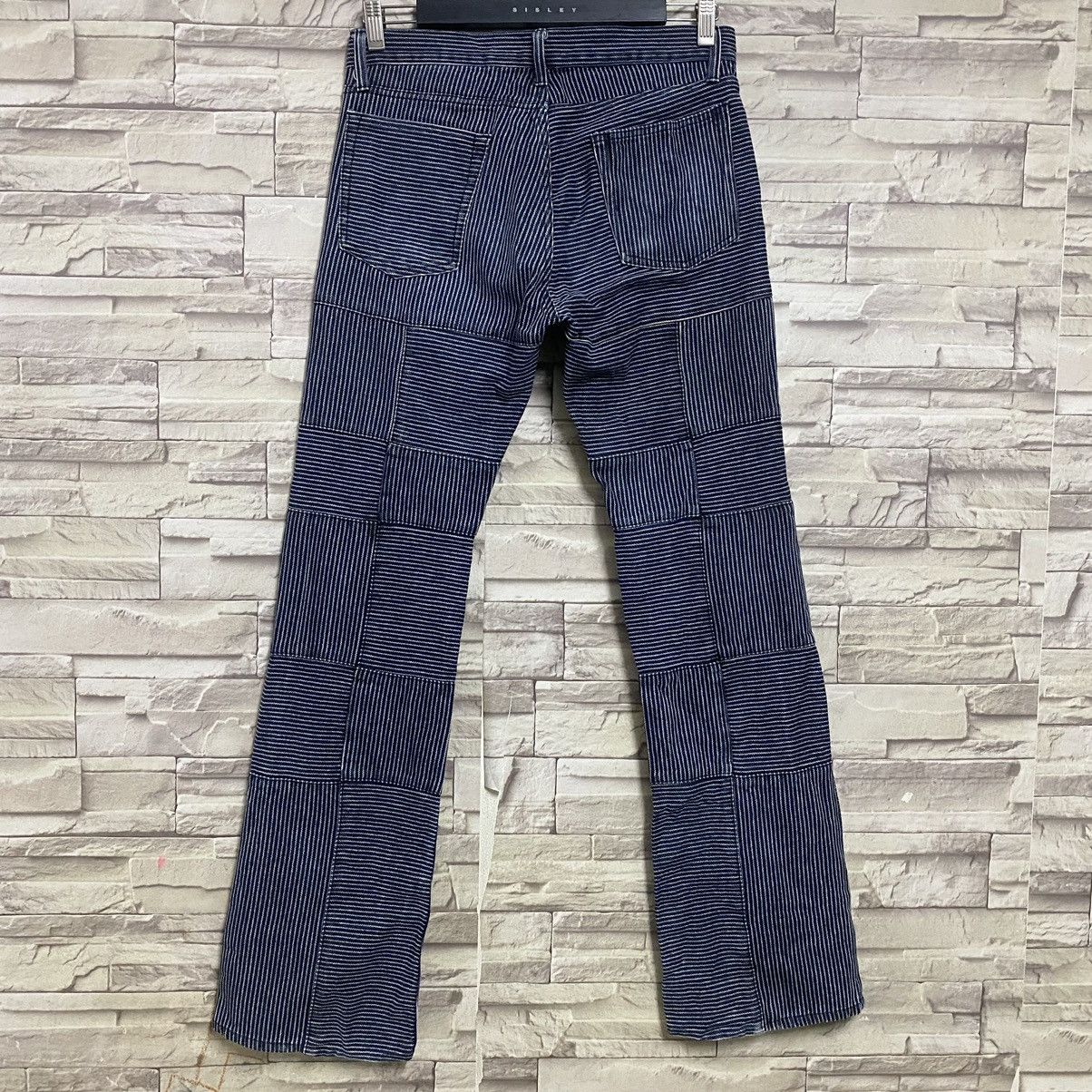 Japanese Brand DIFFERENCE RUPERT Flare Hickory Patchwork Pants Size US 30 / EU 46 - 11 Thumbnail