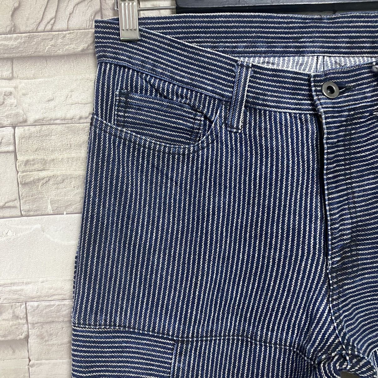 Japanese Brand DIFFERENCE RUPERT Flare Hickory Patchwork Pants Size US 30 / EU 46 - 5 Thumbnail