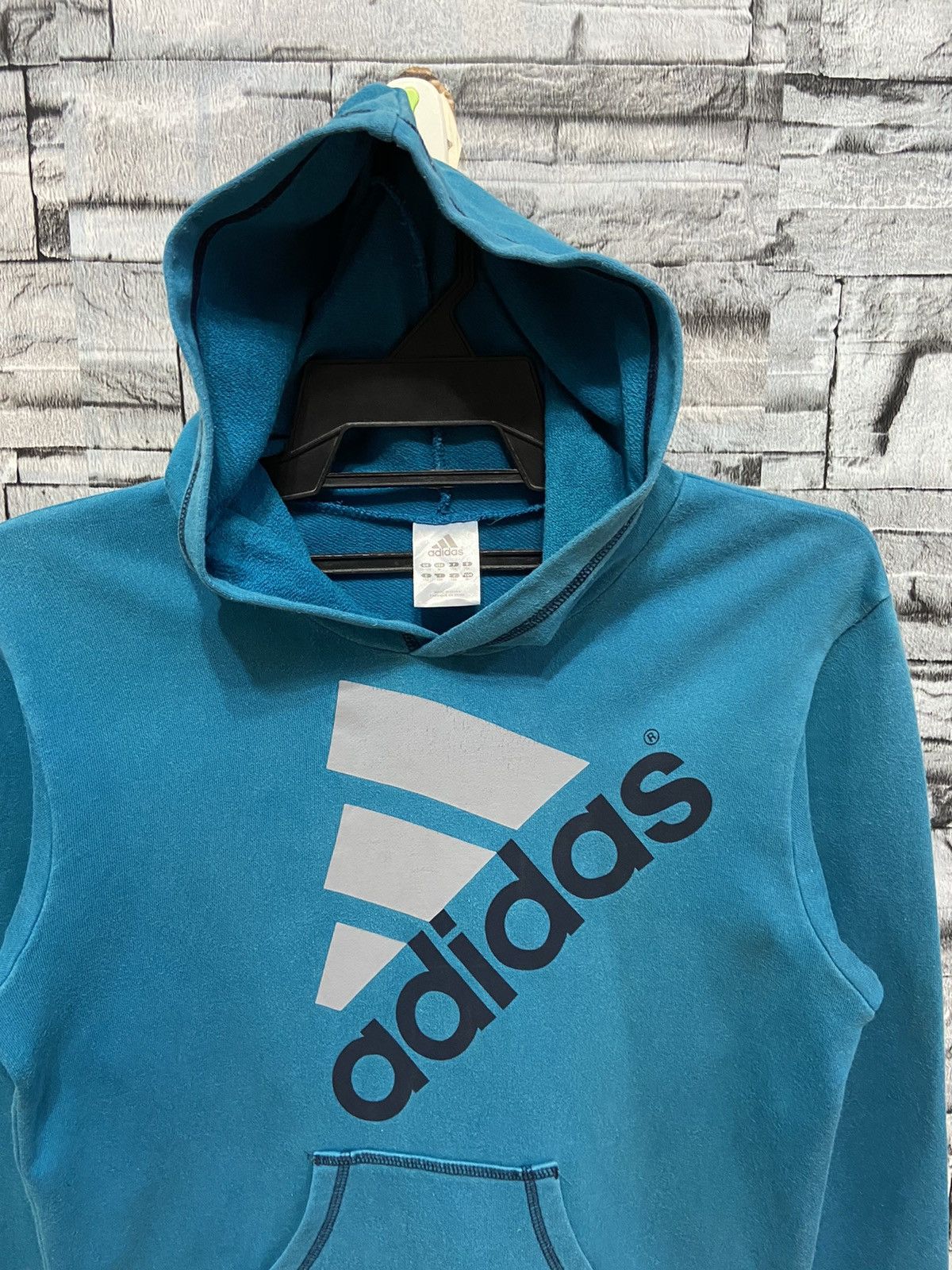Adidas Adidas hoodie big logo equipment size M fit S Size US S / EU 44-46 / 1 - 3 Thumbnail