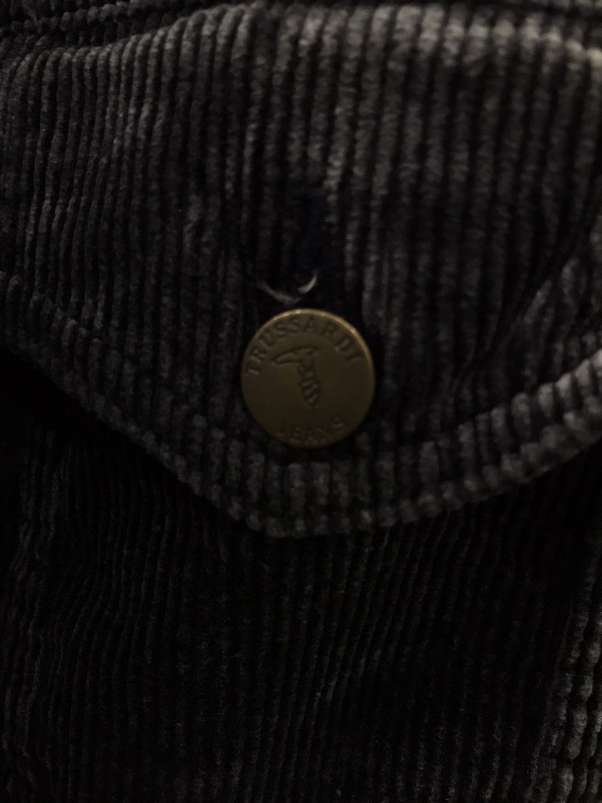 Trussardi × Vintage Vintage Trussardi Corduroy trucker jacket Size US M / EU 48-50 / 2 - 4 Thumbnail
