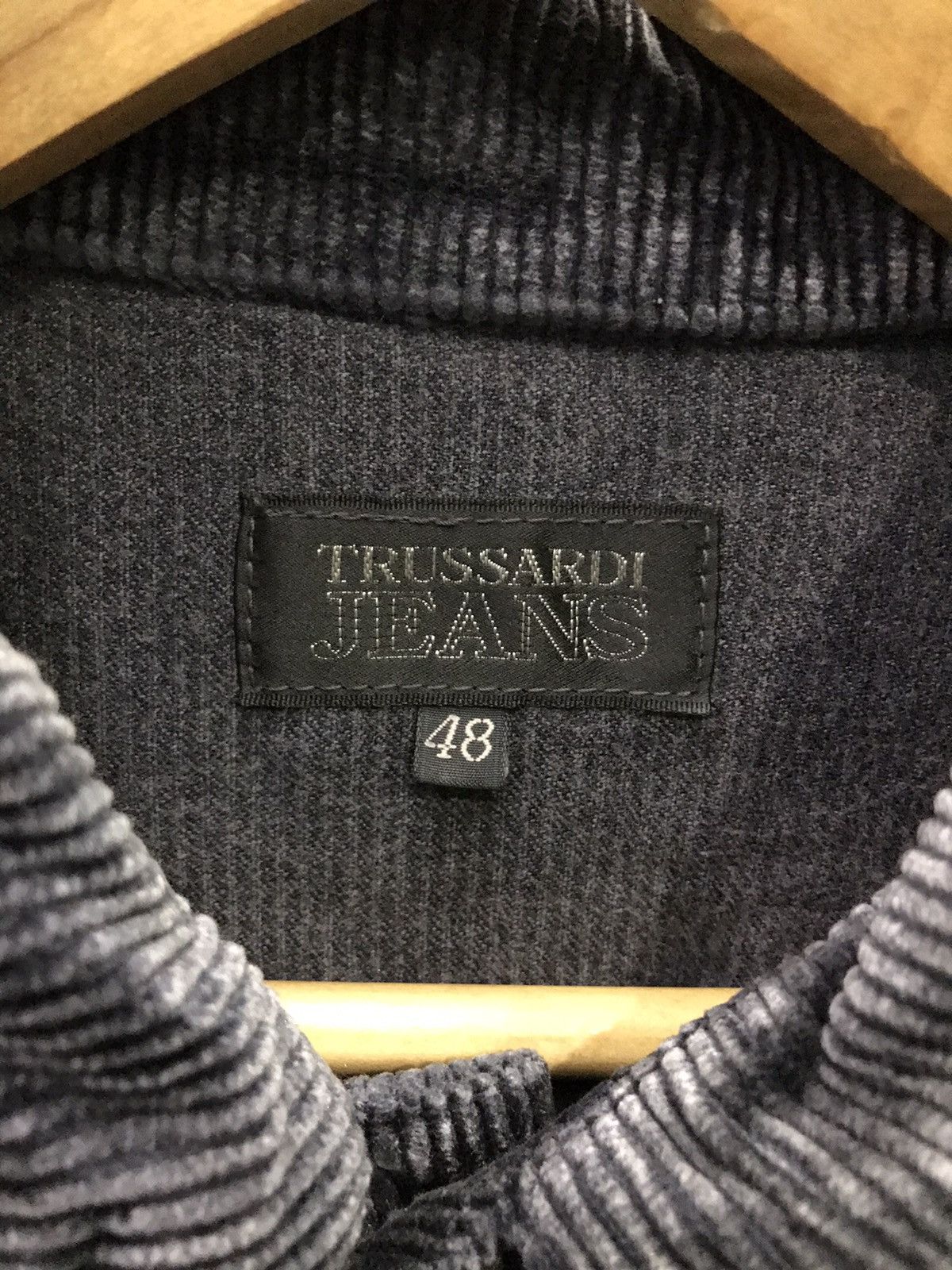 Trussardi × Vintage Vintage Trussardi Corduroy trucker jacket Size US M / EU 48-50 / 2 - 3 Thumbnail