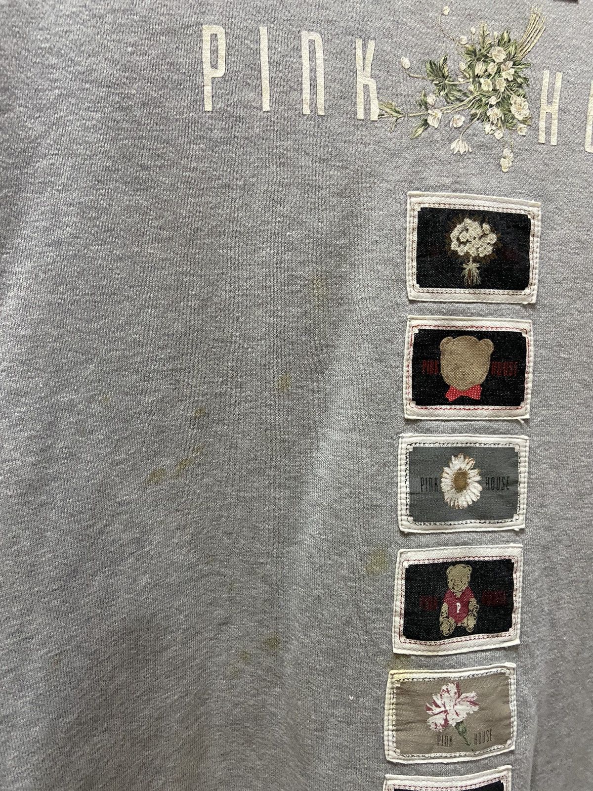 Japanese Brand Vintage Pink House sweatshirt patchers design Size US L / EU 52-54 / 3 - 4 Thumbnail