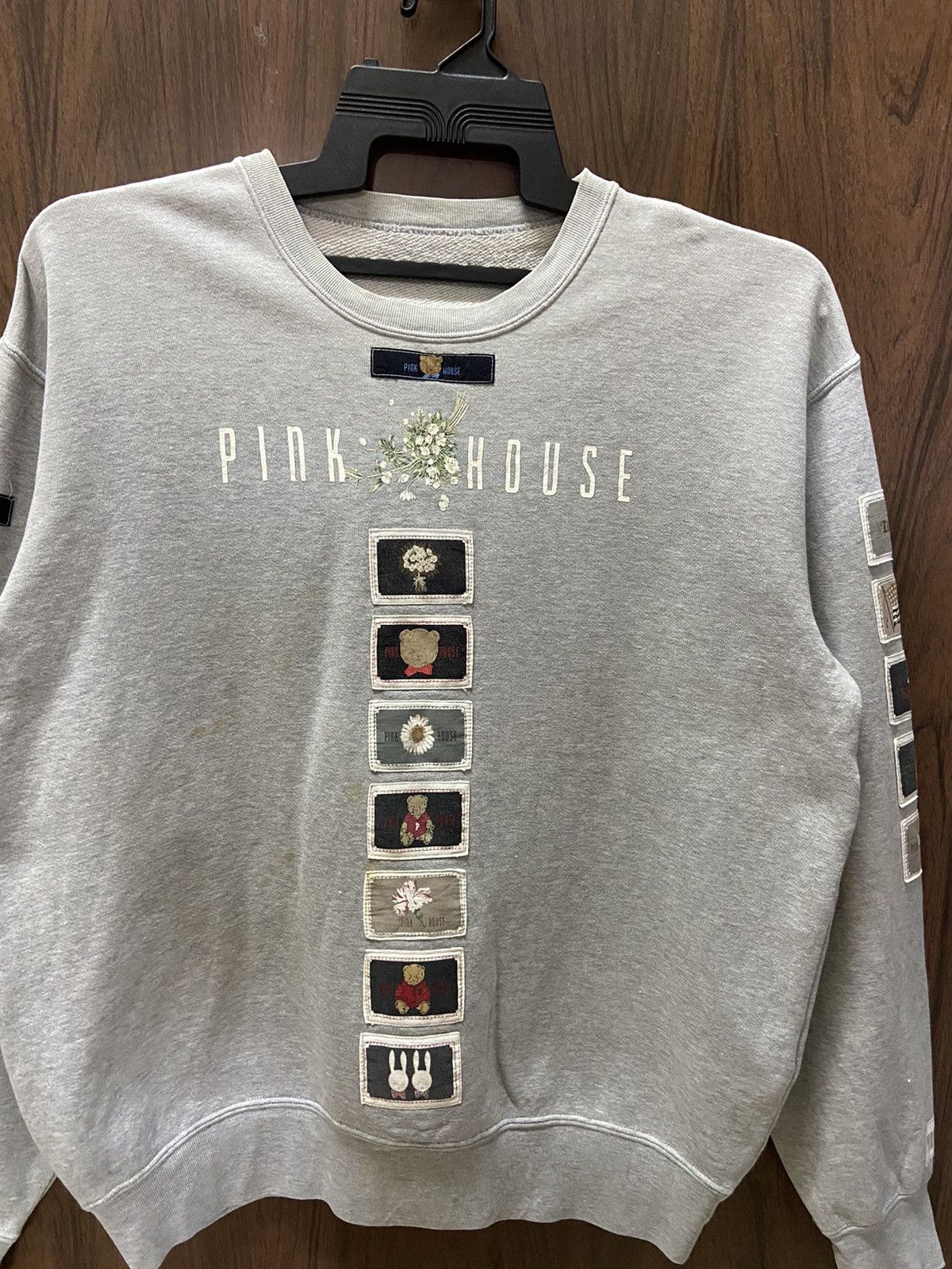 Japanese Brand Vintage Pink House sweatshirt patchers design Size US L / EU 52-54 / 3 - 2 Thumbnail