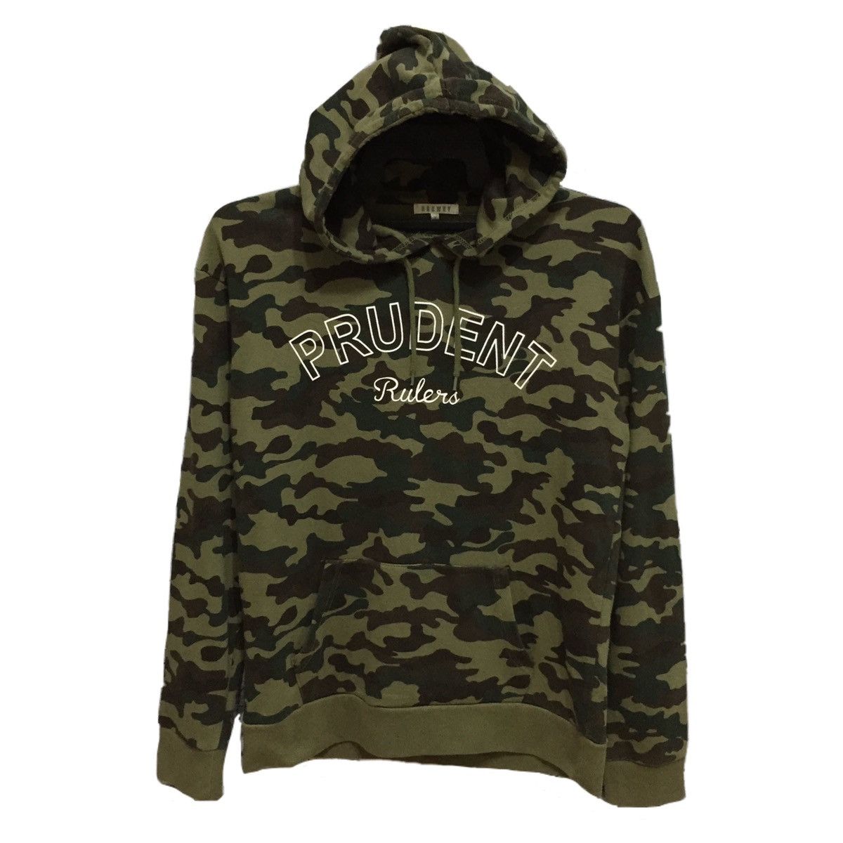 Japanese Brand Browny hoodie camouflage spellout Prudent Rulers size M Size US M / EU 48-50 / 2 - 1 Thumbnail