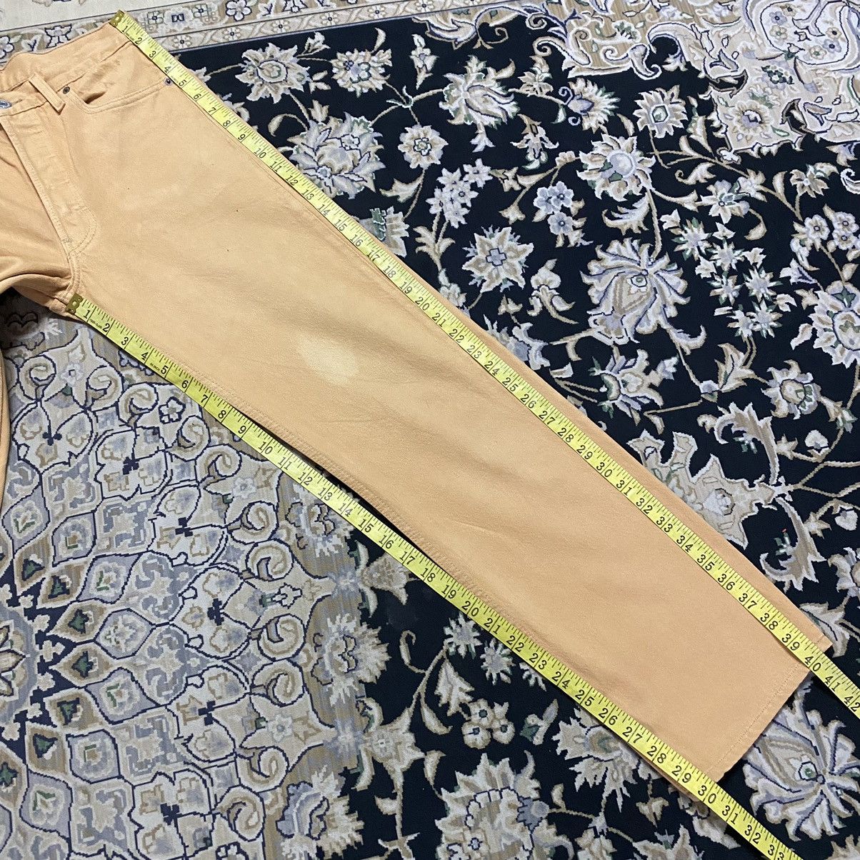 Levi's Vintage 90s Levis 501 Mustard Jeans 29x30 Made in USA Size US 29 - 19 Thumbnail