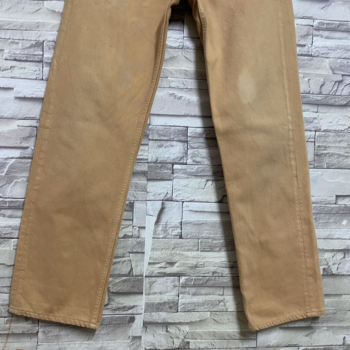 Levi's Vintage 90s Levis 501 Mustard Jeans 29x30 Made in USA Size US 29 - 5 Thumbnail
