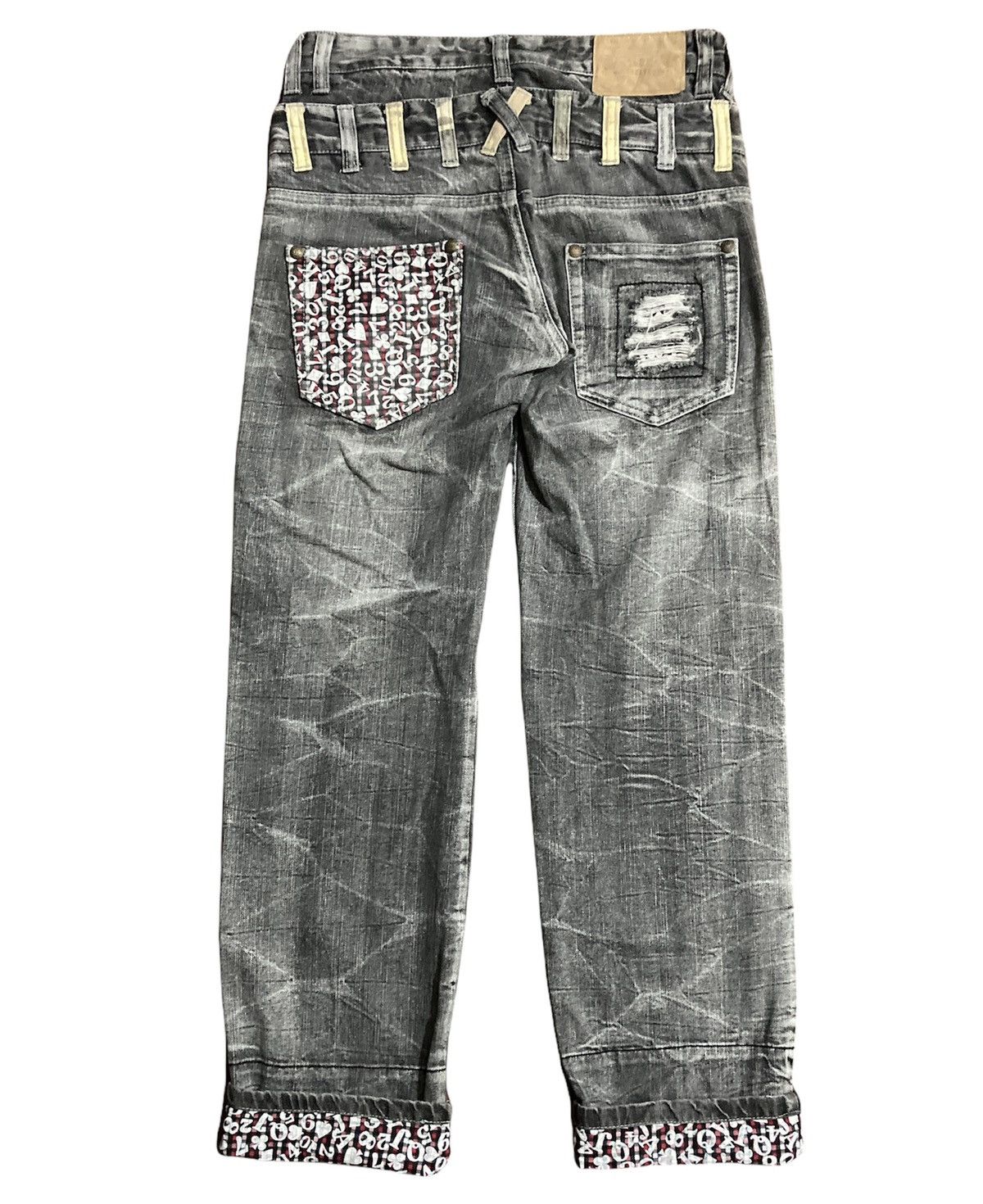 If Six Was Nine Creation Double Waist Distressed Denim Size US 30 / EU 46 - 2 Thumbnail
