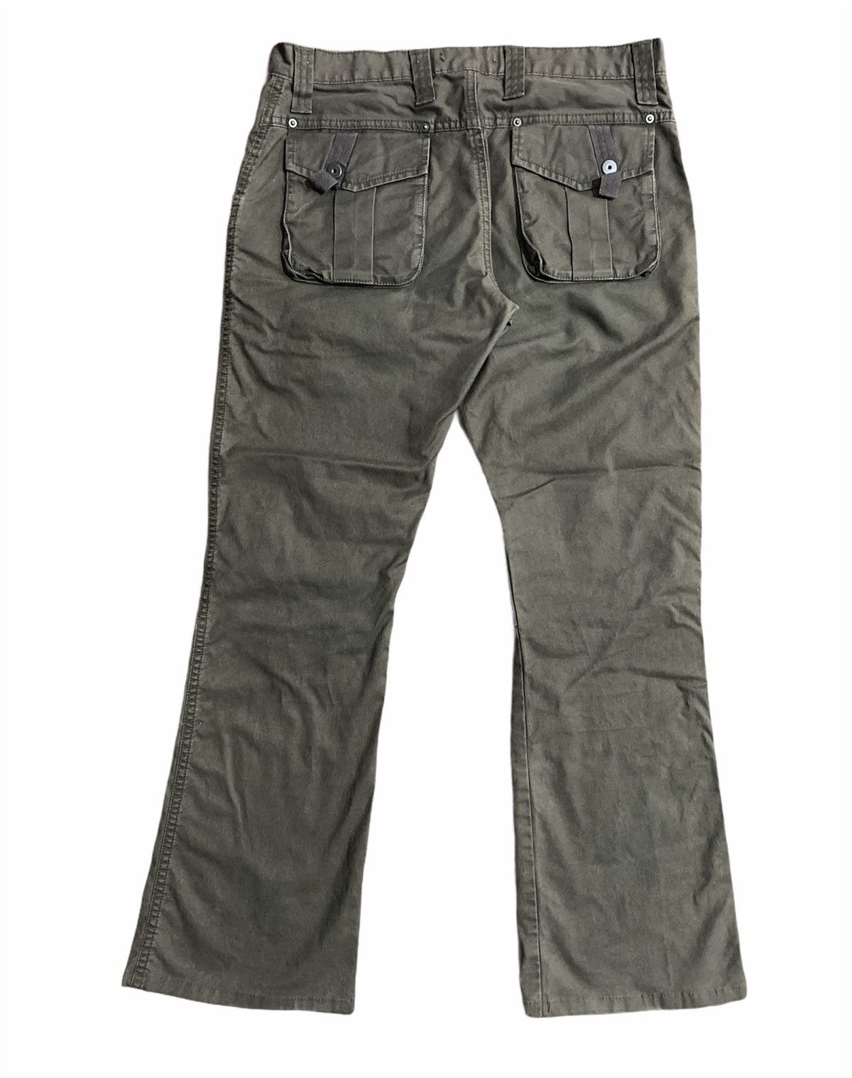 Japanese Brand Blue Way Multi Zipper Military Flare Pants Size US 32 / EU 48 - 2 Thumbnail