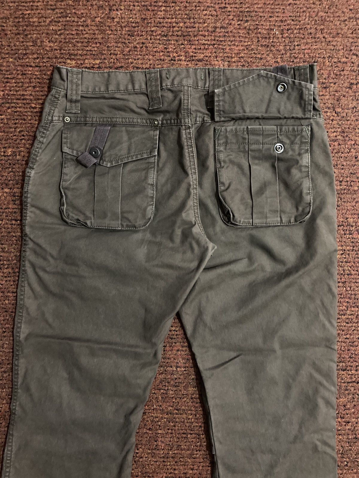 Japanese Brand Blue Way Multi Zipper Military Flare Pants Size US 32 / EU 48 - 4 Thumbnail