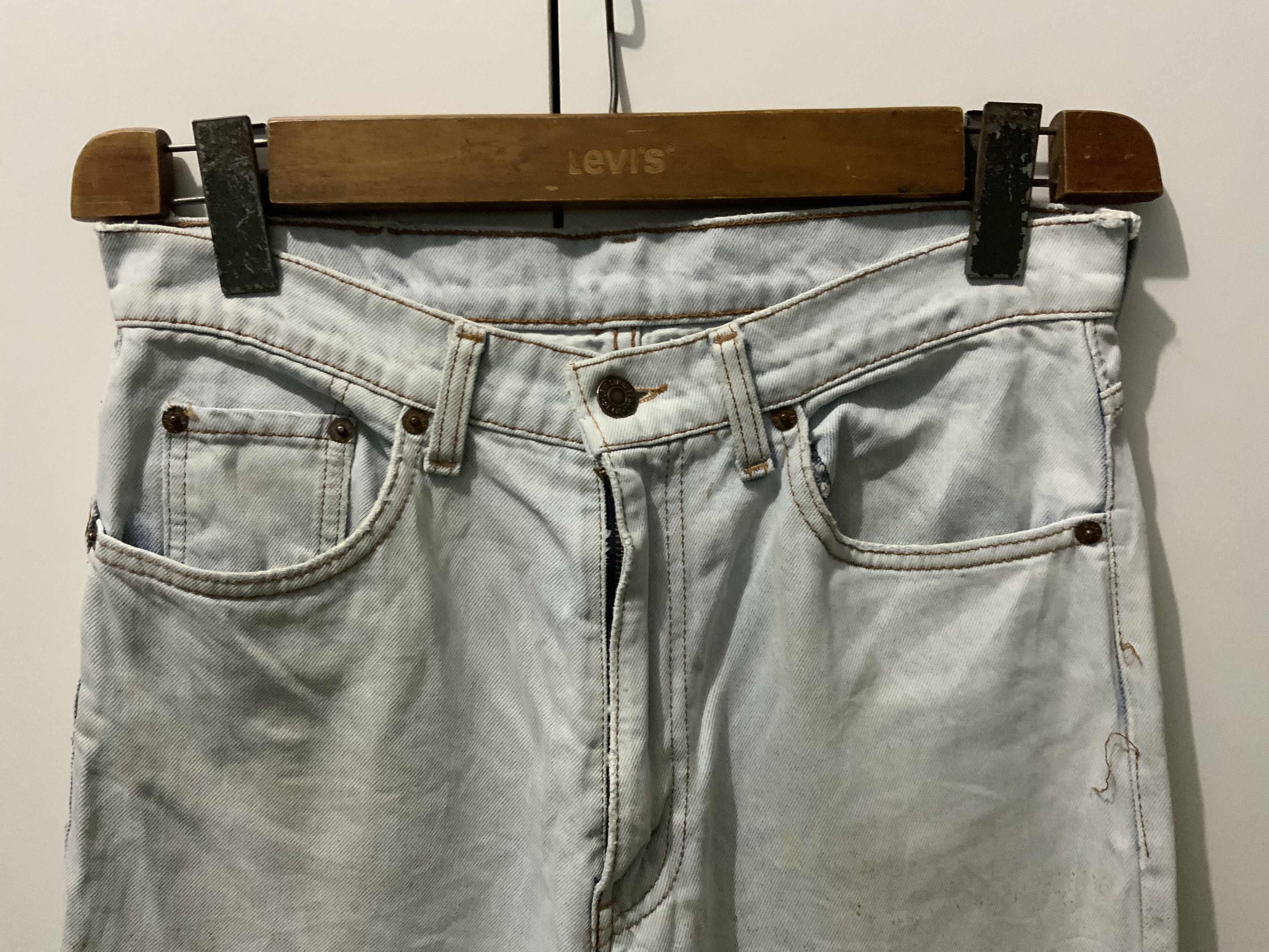 Levi's Vintage Levi’s 501 Released Hem Stone Grey 359 Jeans Size US 31 - 3 Thumbnail