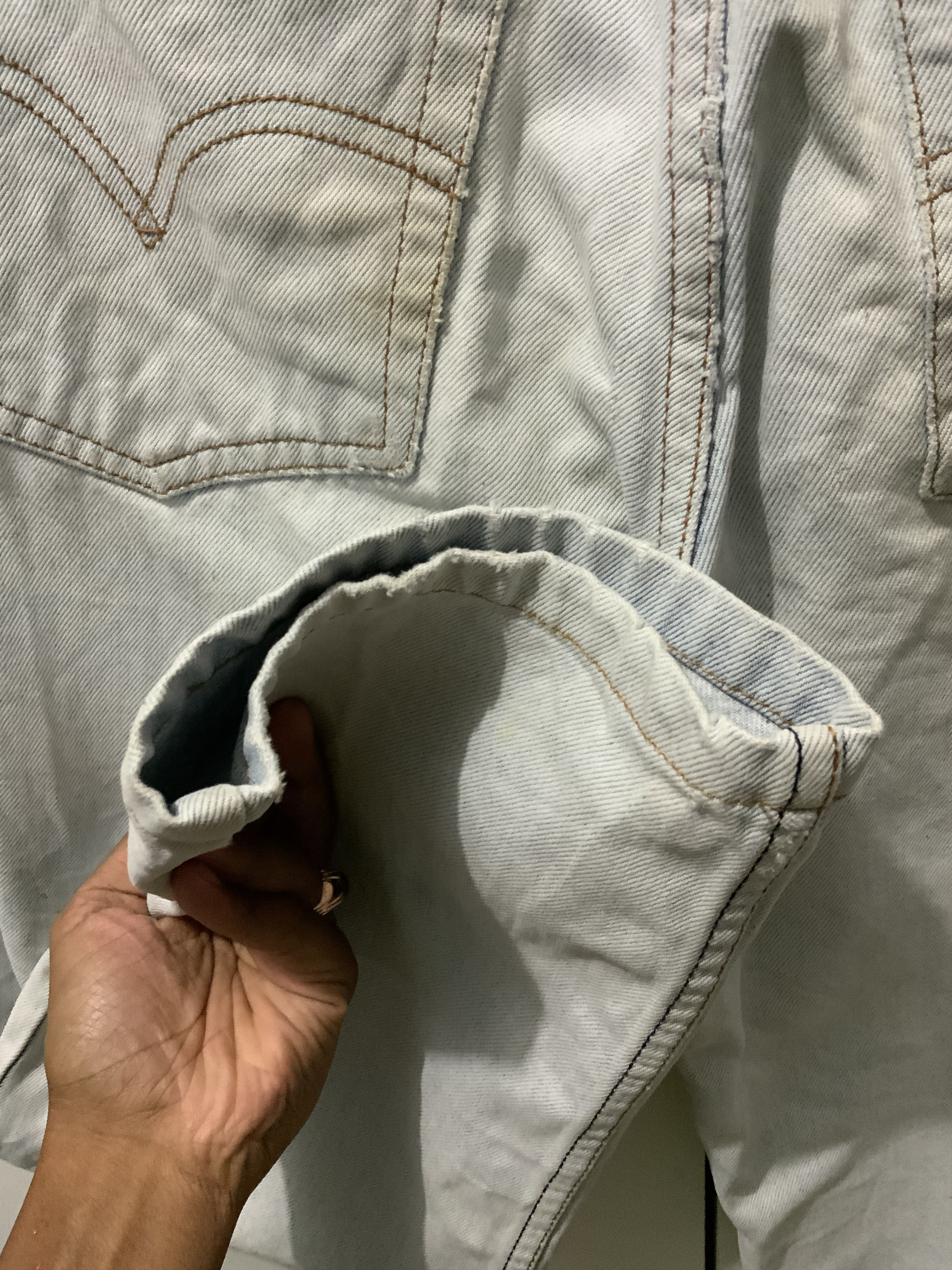 Levi's Vintage Levi’s 501 Released Hem Stone Grey 359 Jeans Size US 31 - 12 Thumbnail