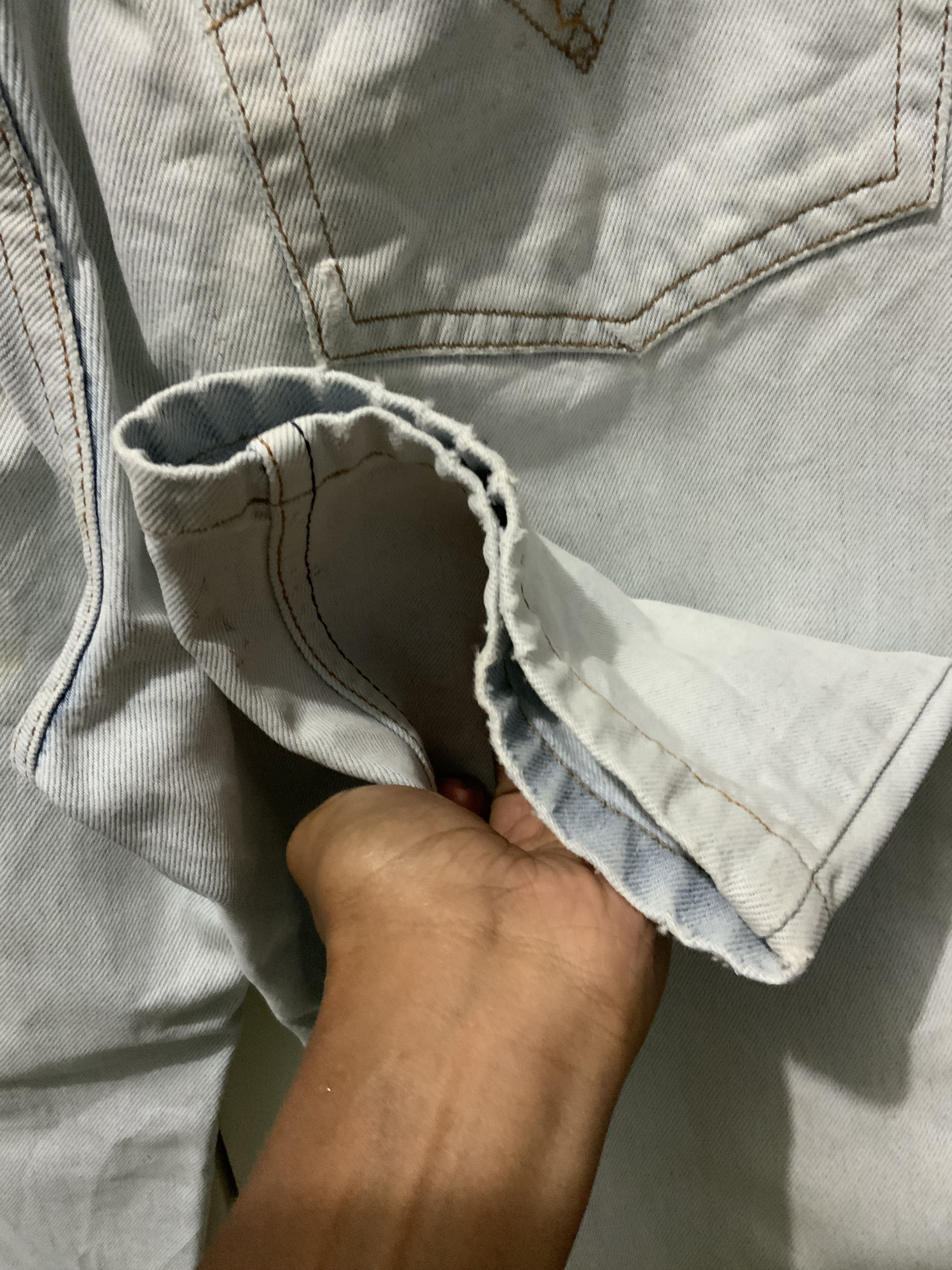 Levi's Vintage Levi’s 501 Released Hem Stone Grey 359 Jeans Size US 31 - 17 Thumbnail