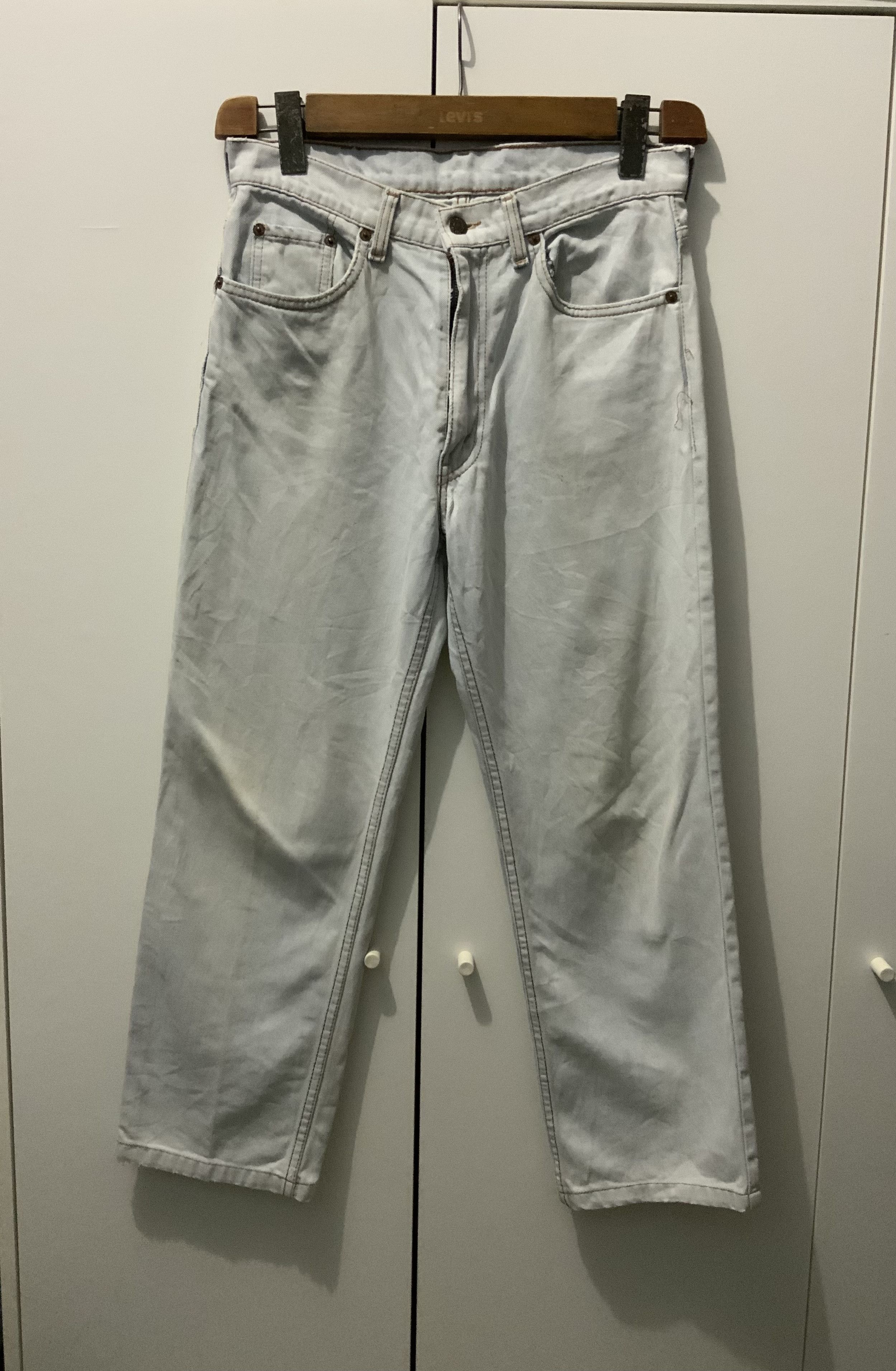 Levi's Vintage Levi’s 501 Released Hem Stone Grey 359 Jeans Size US 31 - 1 Thumbnail