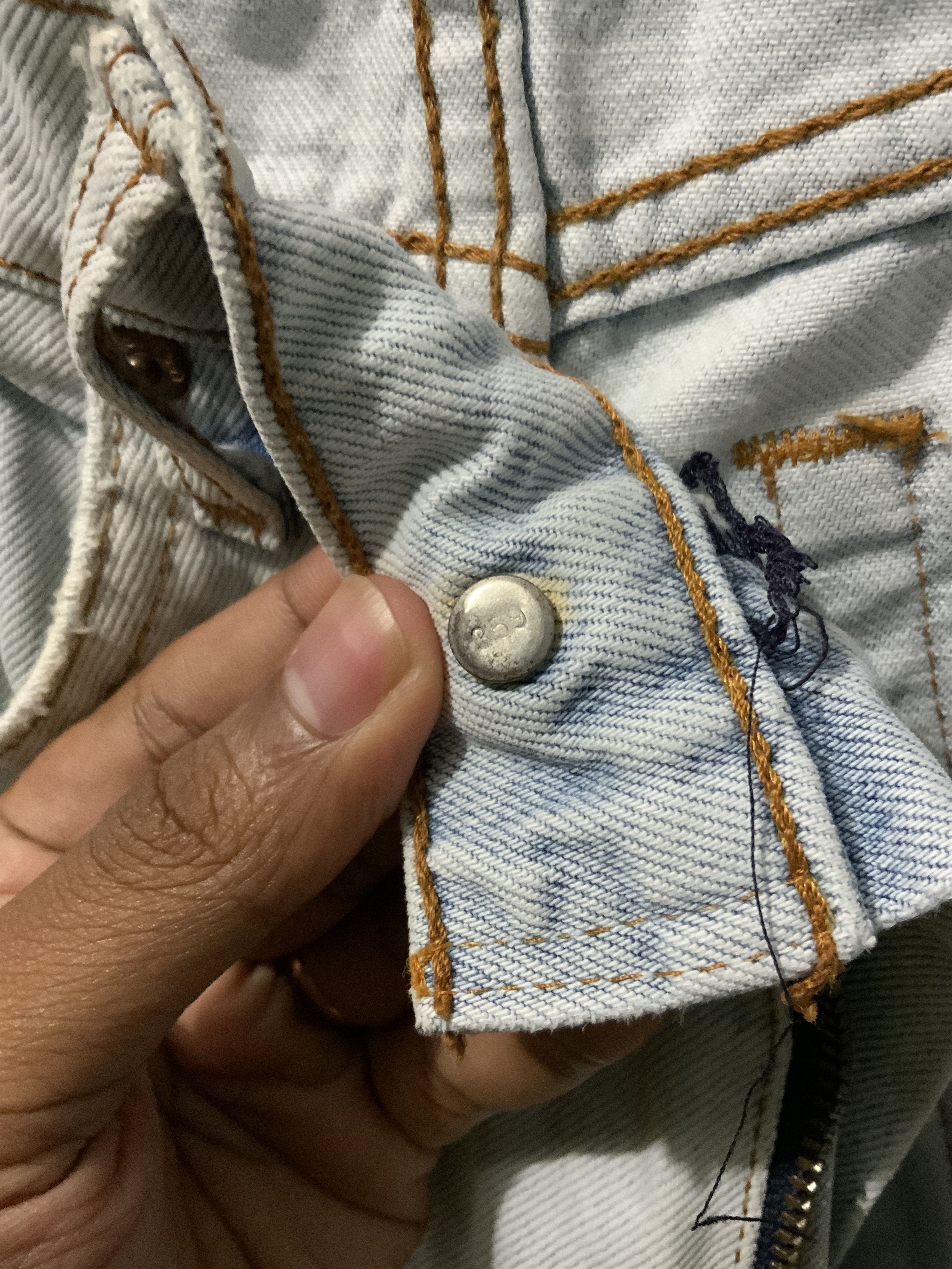 Levi's Vintage Levi’s 501 Released Hem Stone Grey 359 Jeans Size US 31 - 15 Thumbnail