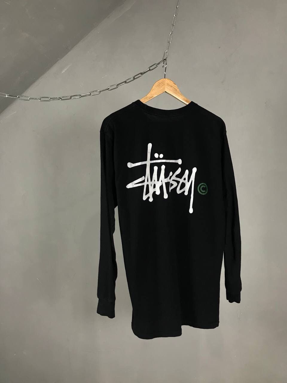 Stussy Stussy big logo streetwear black longsleeve Size US M / EU 48-50 / 2 - 7 Thumbnail