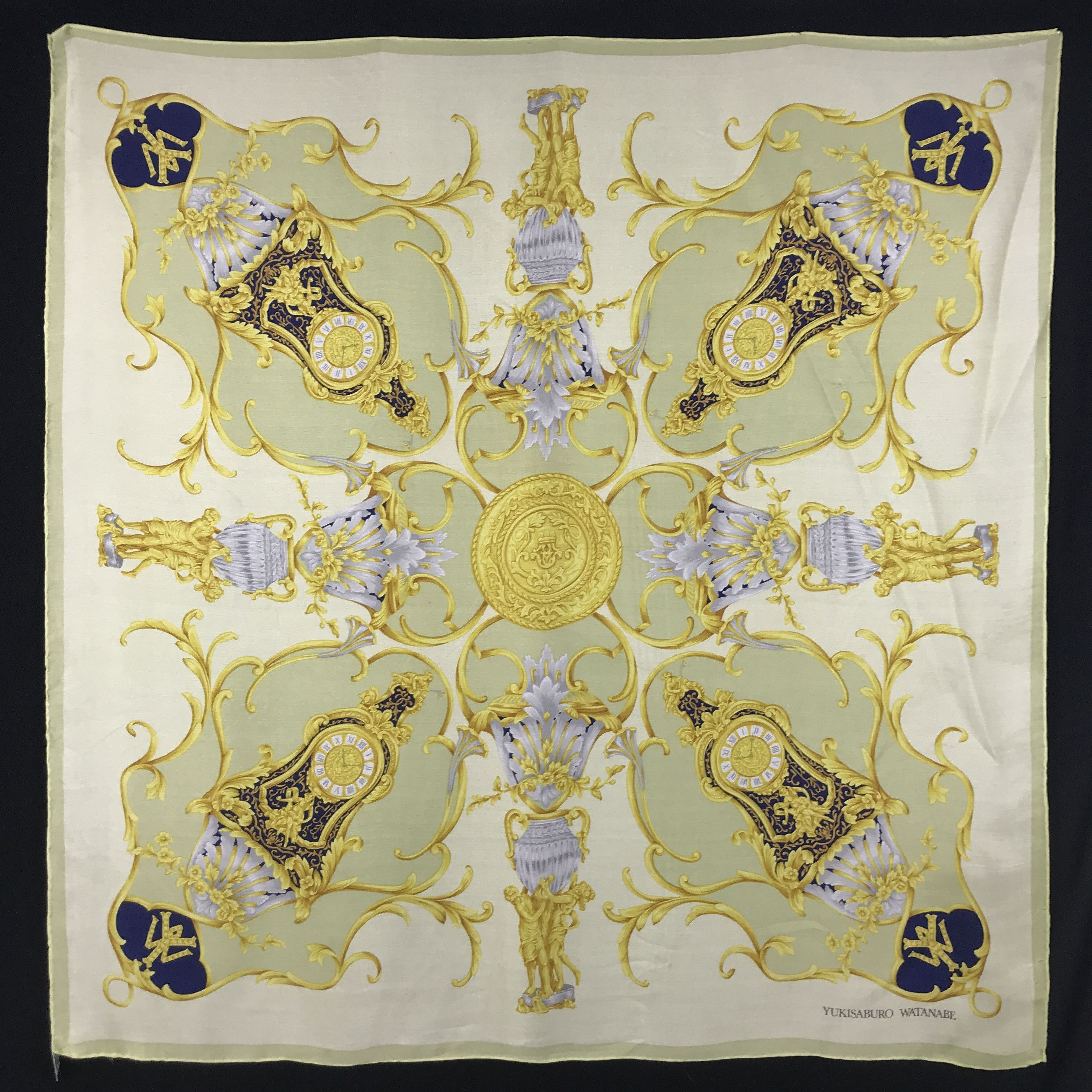 Vintage Yukisaburo Watanabe Silk Scarf
