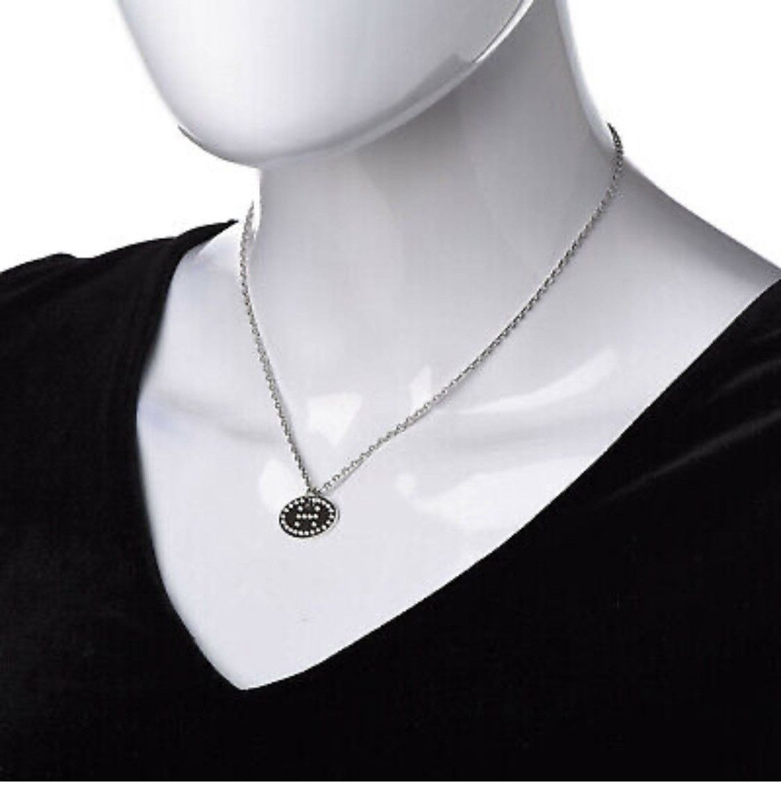 Hermes Hermes Eclipse Pendant Evelyn Punching AG925 silver Size ONE SIZE - 1 Thumbnail