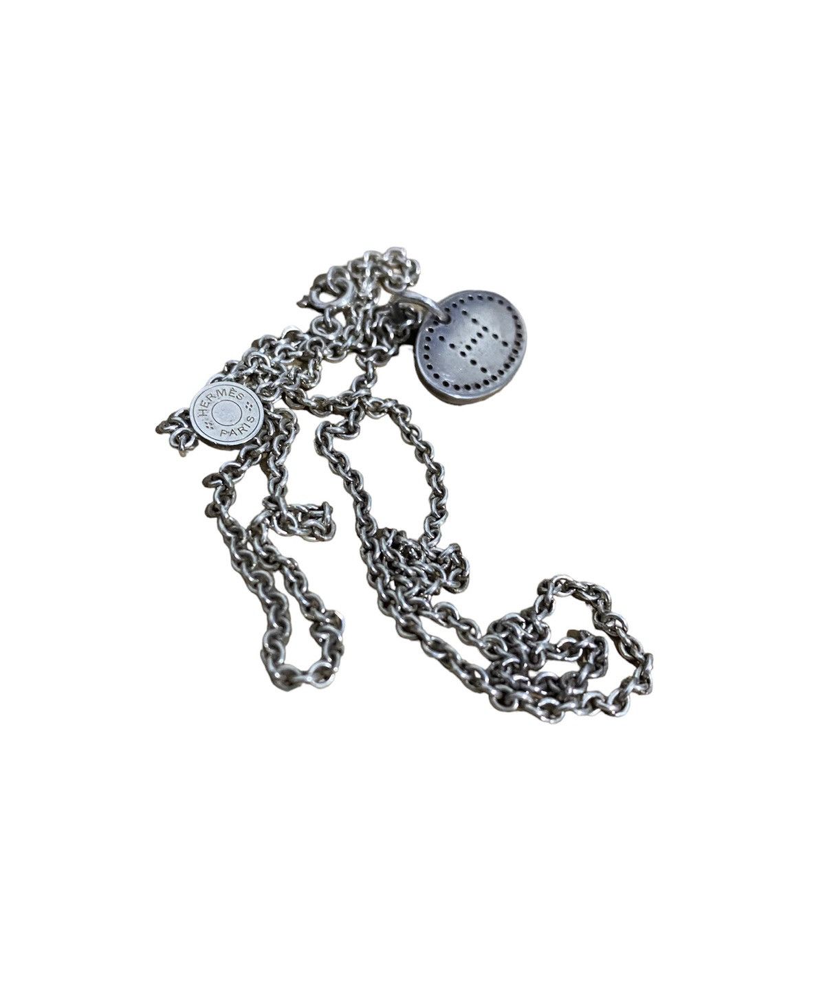 Hermes Hermes Eclipse Pendant Evelyn Punching AG925 silver Size ONE SIZE - 6 Thumbnail