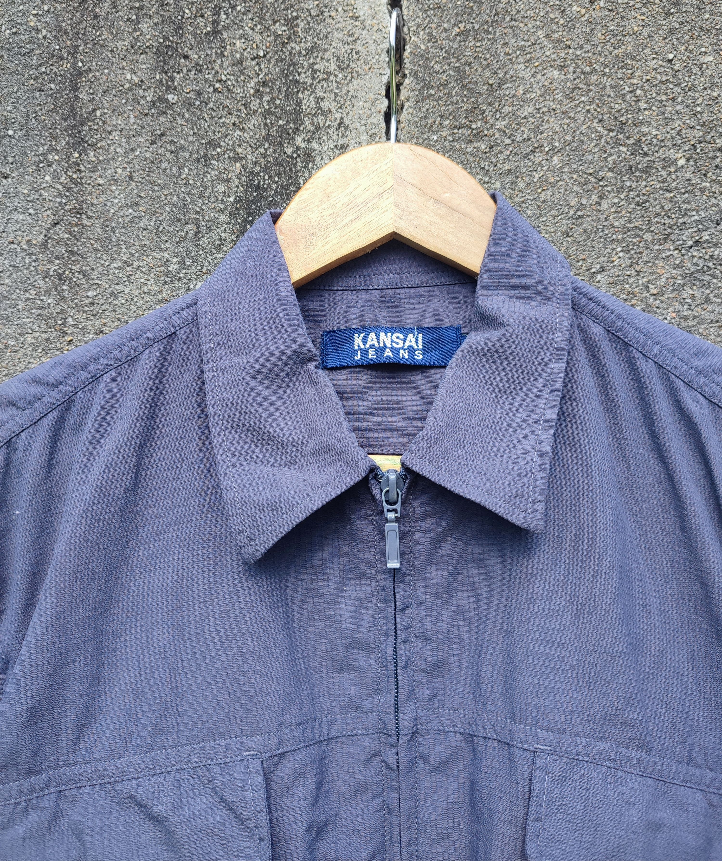 Kansai Yamamoto Kansai Jeans Ripstop Tech Shirt (Vintage Japan) Size US M / EU 48-50 / 2 - 2 Thumbnail
