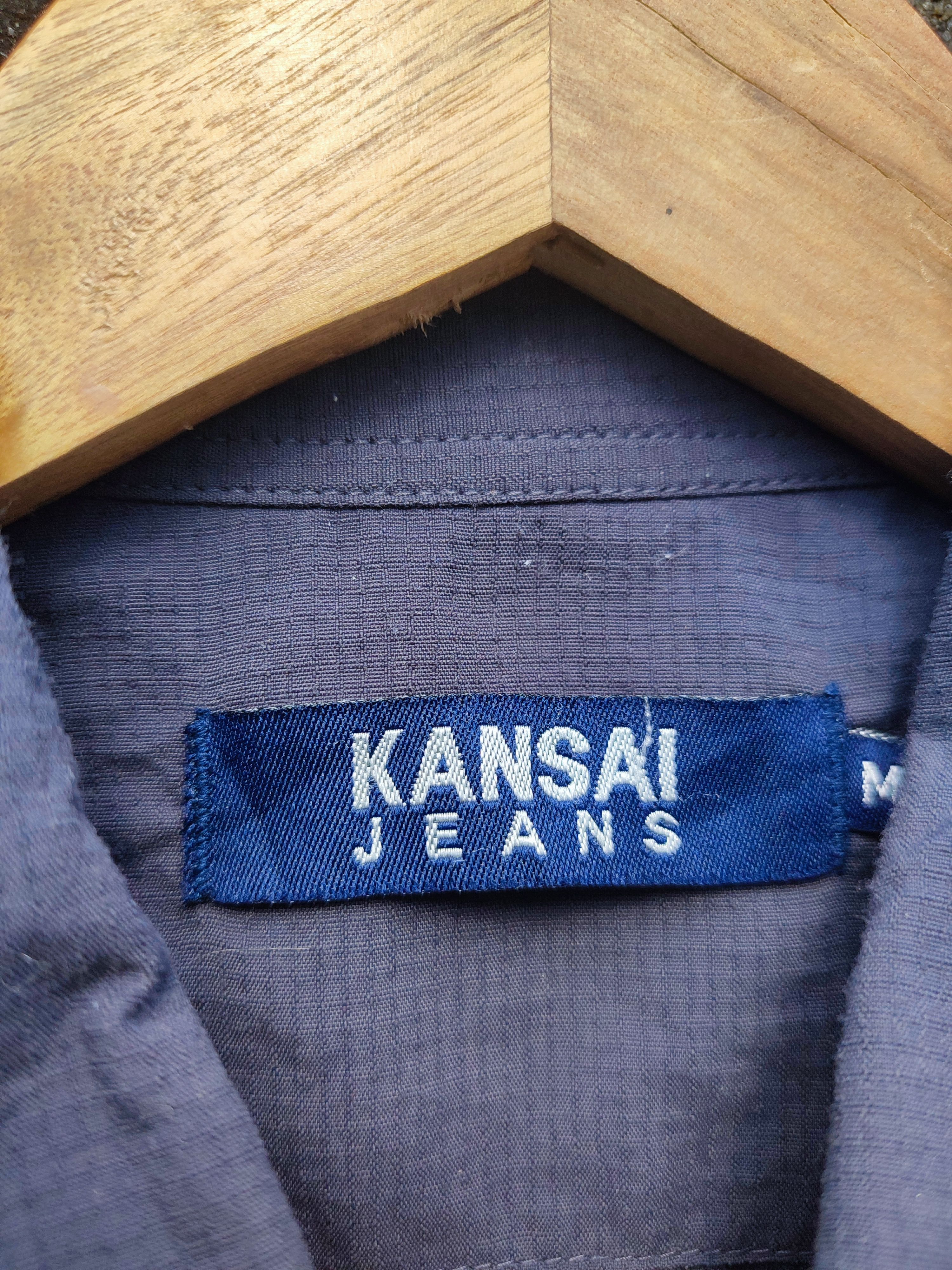 Kansai Yamamoto Kansai Jeans Ripstop Tech Shirt (Vintage Japan) Size US M / EU 48-50 / 2 - 5 Thumbnail