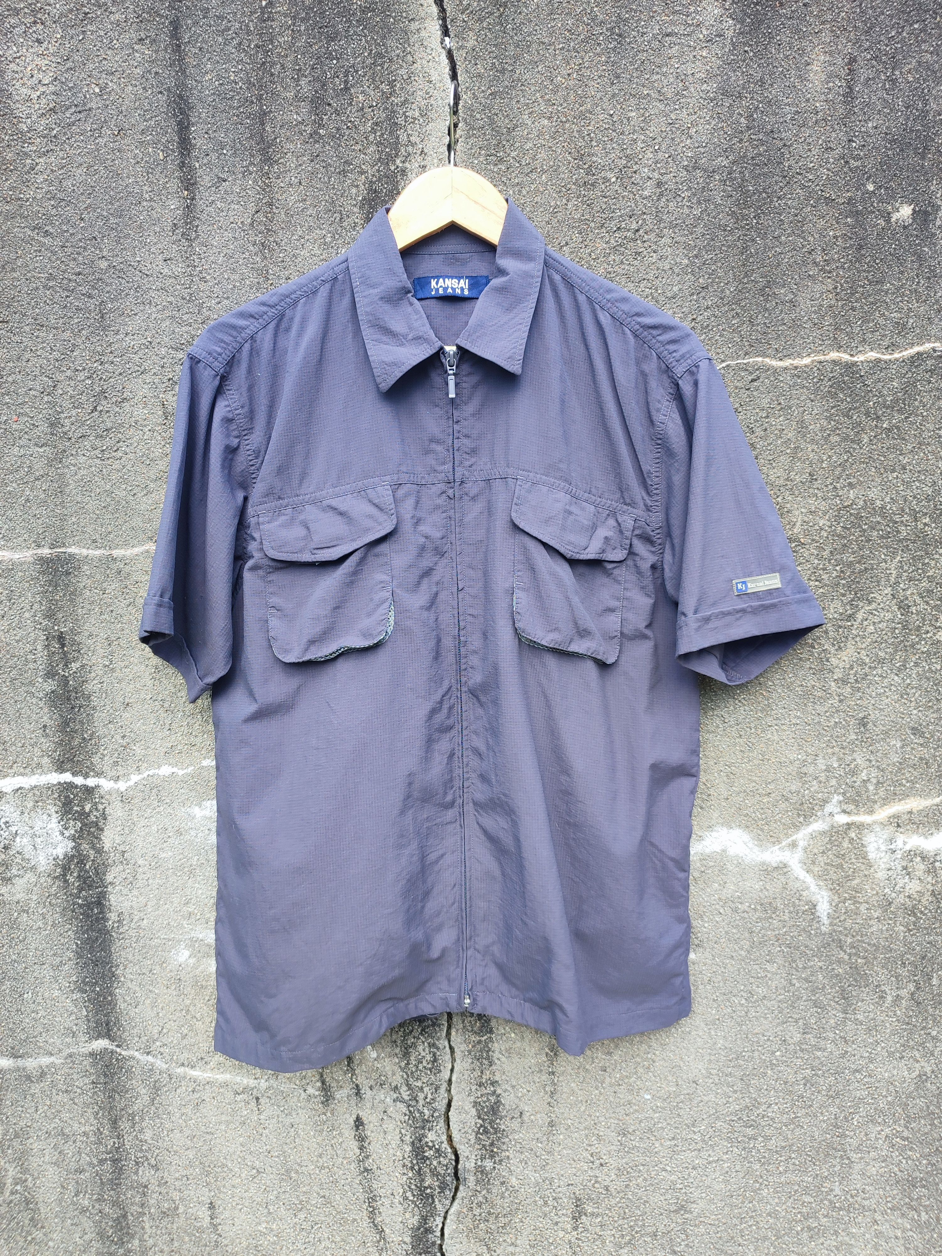 Kansai Yamamoto Kansai Jeans Ripstop Tech Shirt (Vintage Japan) Size US M / EU 48-50 / 2 - 1 Thumbnail