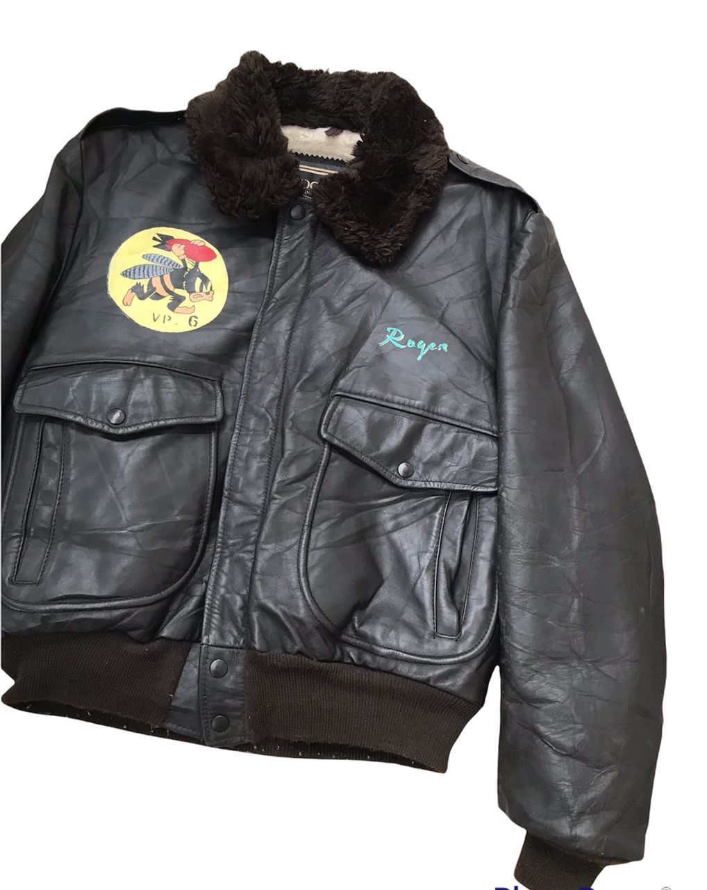 Cooper × Vintage Vintage 70s Cooper G1 Leather Flight Aviator Bomber Jacket Size US L / EU 52-54 / 3 - 8 Thumbnail