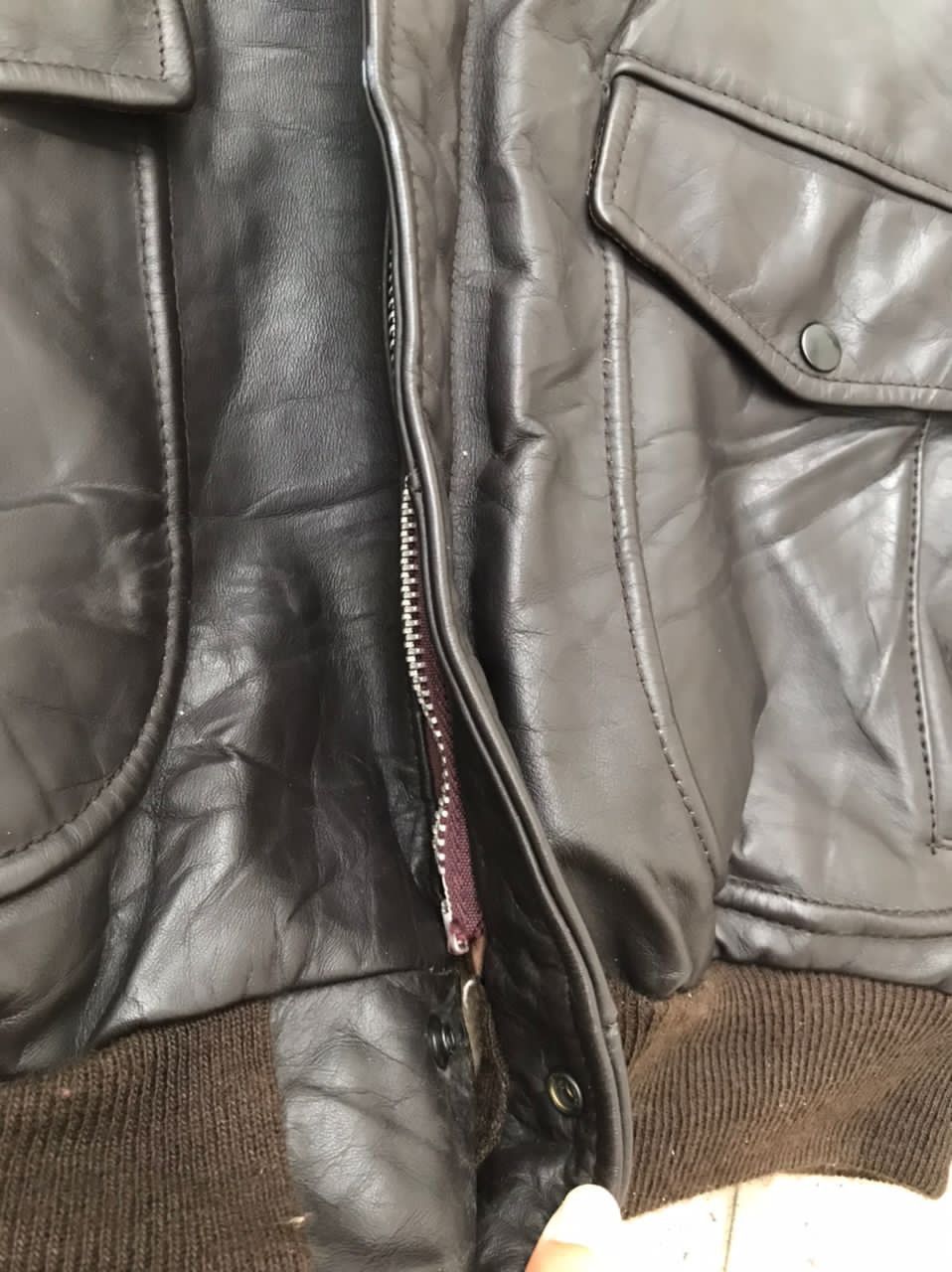 Cooper × Vintage Vintage 70s Cooper G1 Leather Flight Aviator Bomber Jacket Size US L / EU 52-54 / 3 - 24 Thumbnail