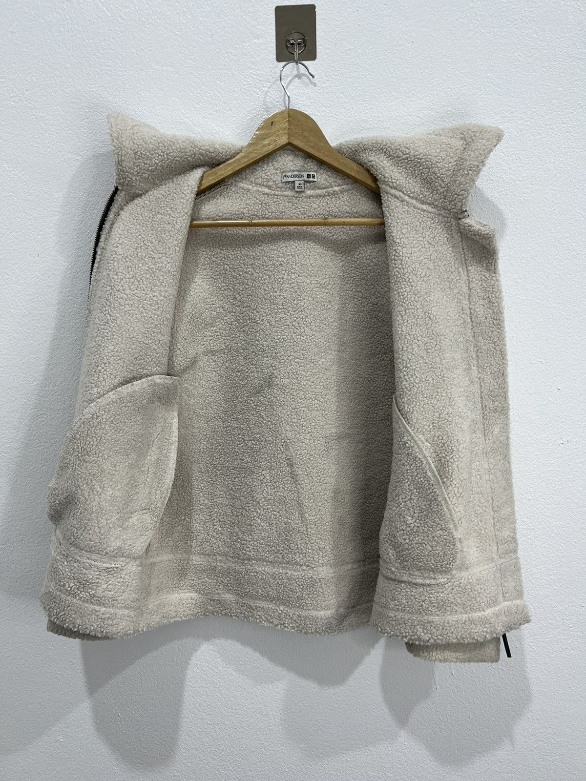 JW Anderson × Japanese Brand × Uniqlo J.W Anderson Shearling Flight Jacket Size US M / EU 48-50 / 2 - 3 Thumbnail