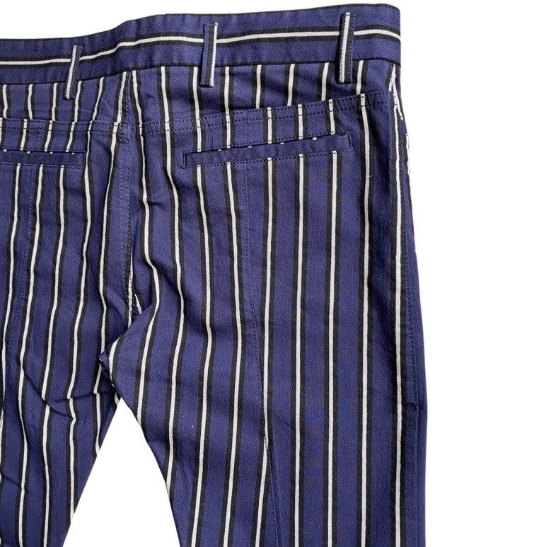 Haider Ackermann SS16 Runway Blue Stripe Skinny Pants Size S Size US 34 / EU 50 - 5 Thumbnail