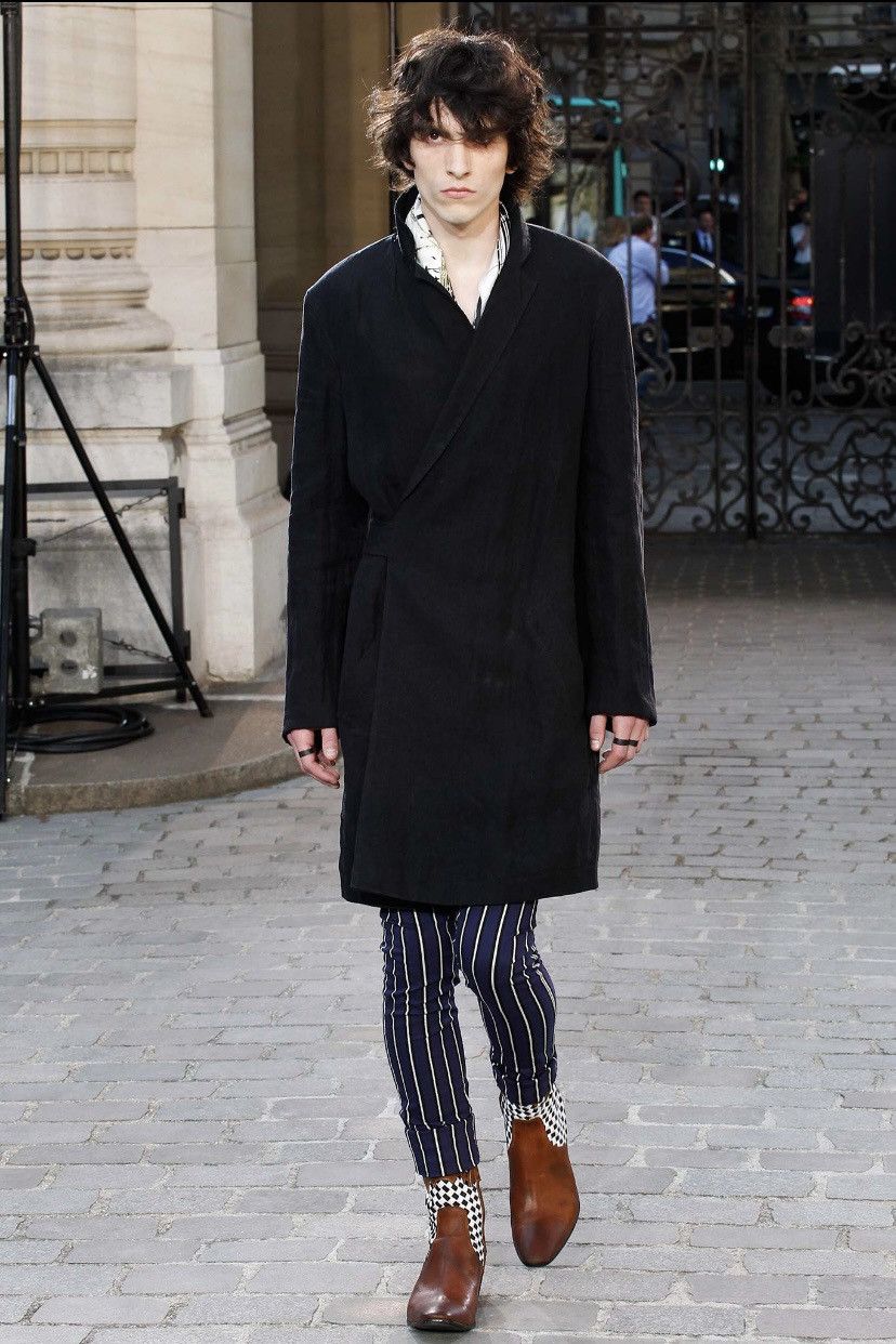 Haider Ackermann SS16 Runway Blue Stripe Skinny Pants Size S Size US 34 / EU 50 - 1 Thumbnail