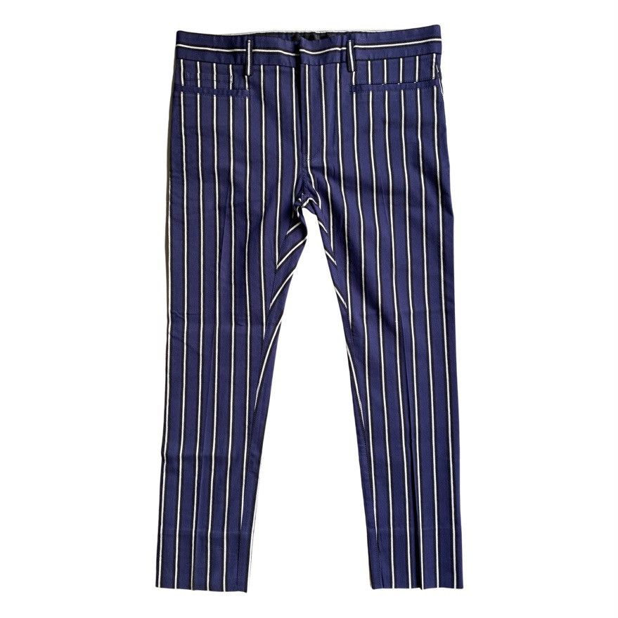 Haider Ackermann SS16 Runway Blue Stripe Skinny Pants Size S Size US 34 / EU 50 - 2 Thumbnail