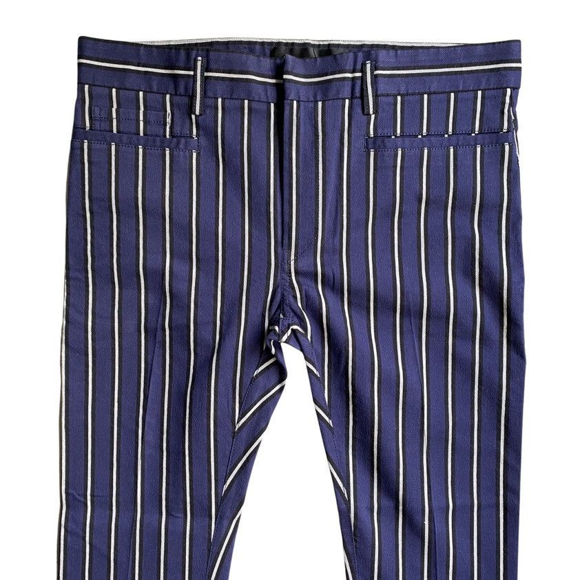 Haider Ackermann SS16 Runway Blue Stripe Skinny Pants Size S Size US 34 / EU 50 - 3 Thumbnail