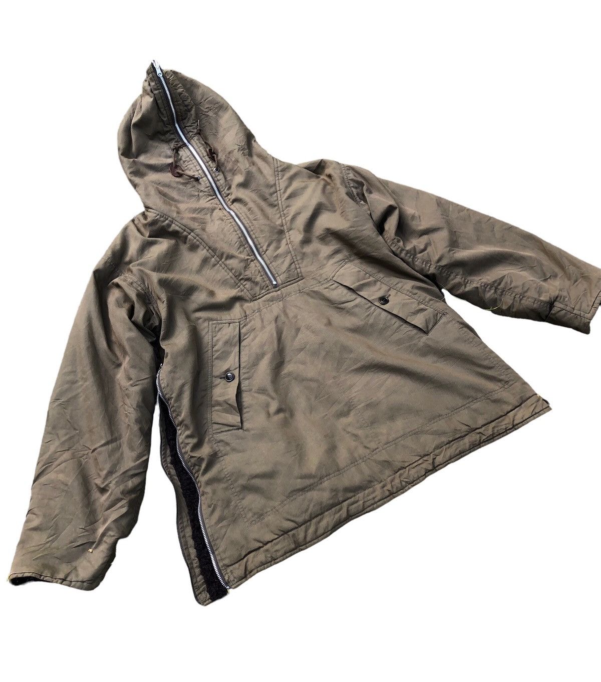 ジャケット・アウター CABANE de ZUCCA wired hood harf coat CABANE