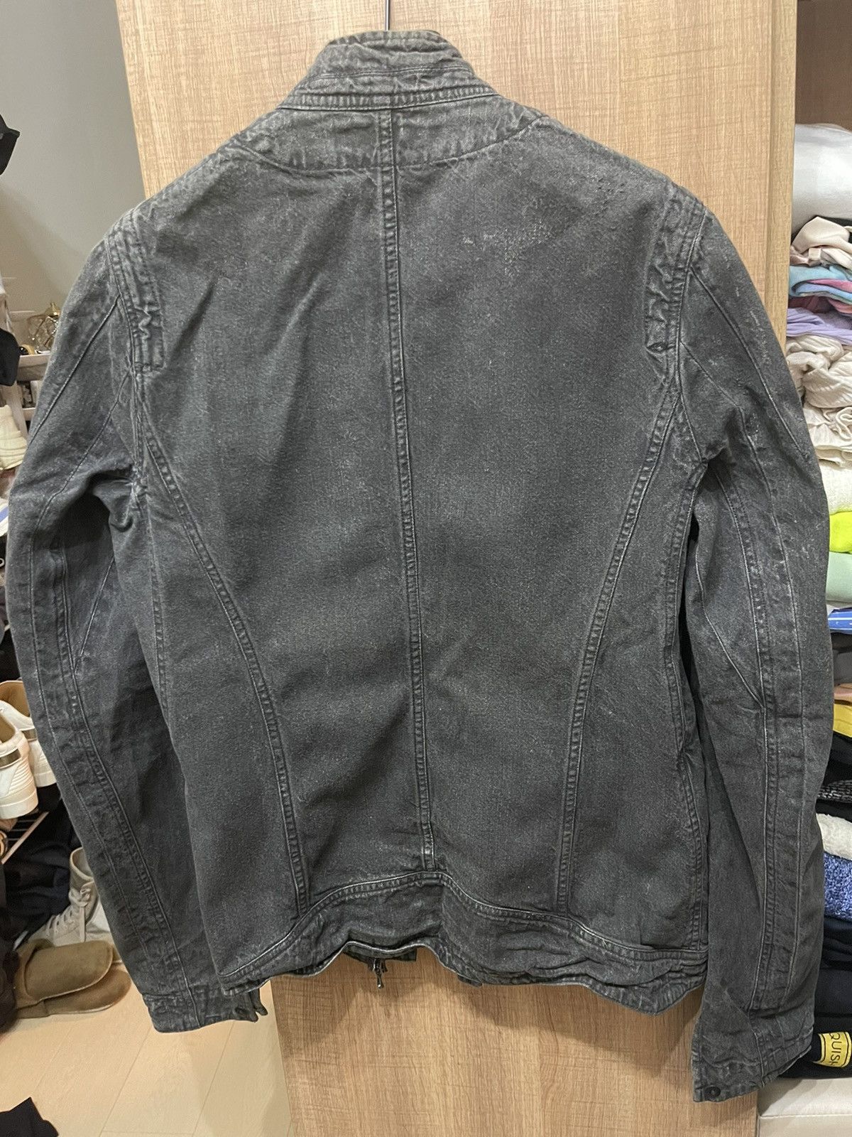 Julius Julius 7 FW12 grey denim biker jacket sz 2 Size US S / EU 44-46 / 1 - 3 Thumbnail