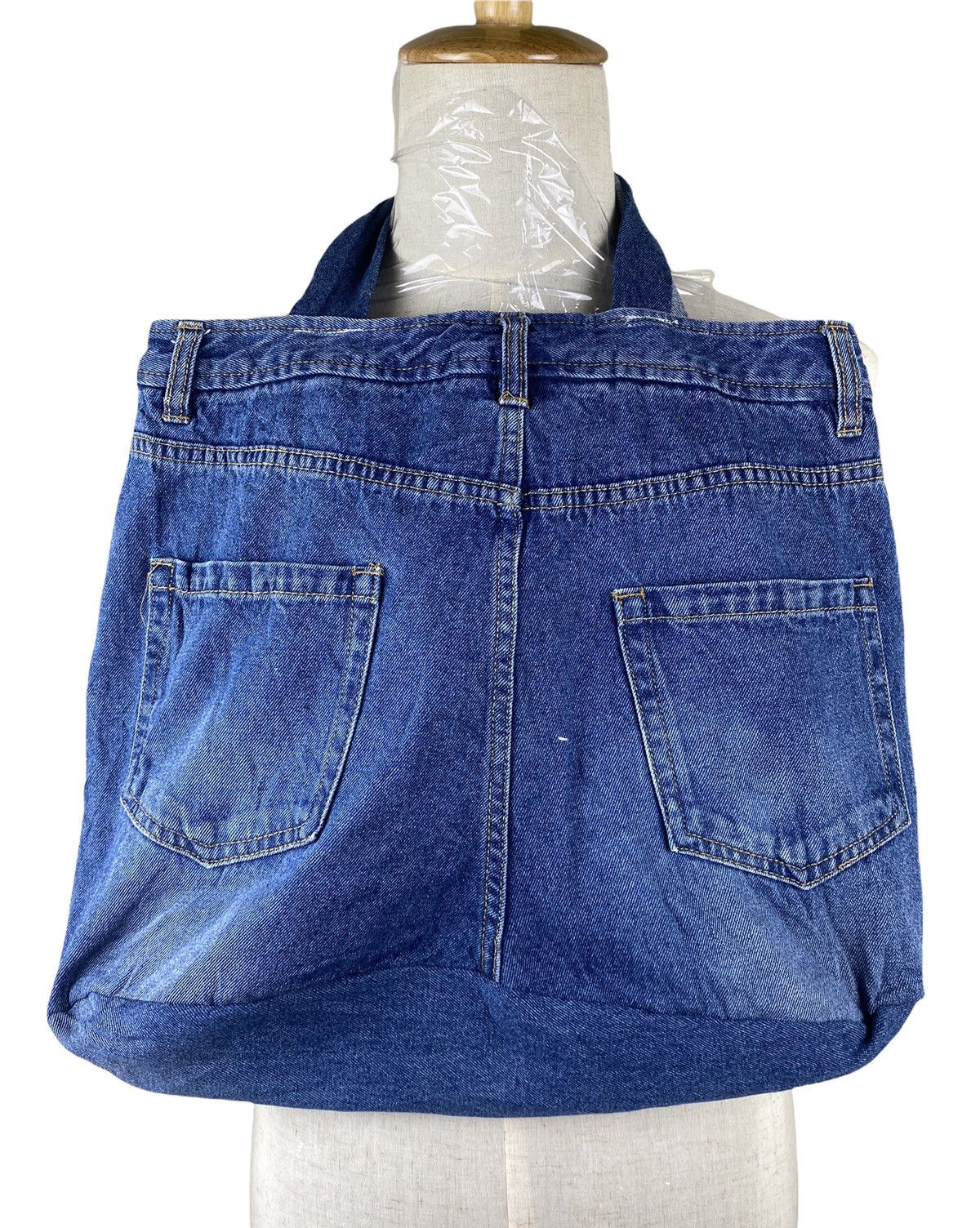 Japanese Brand Denim Jeans Tote Bag Custom Size ONE SIZE - 2 Thumbnail