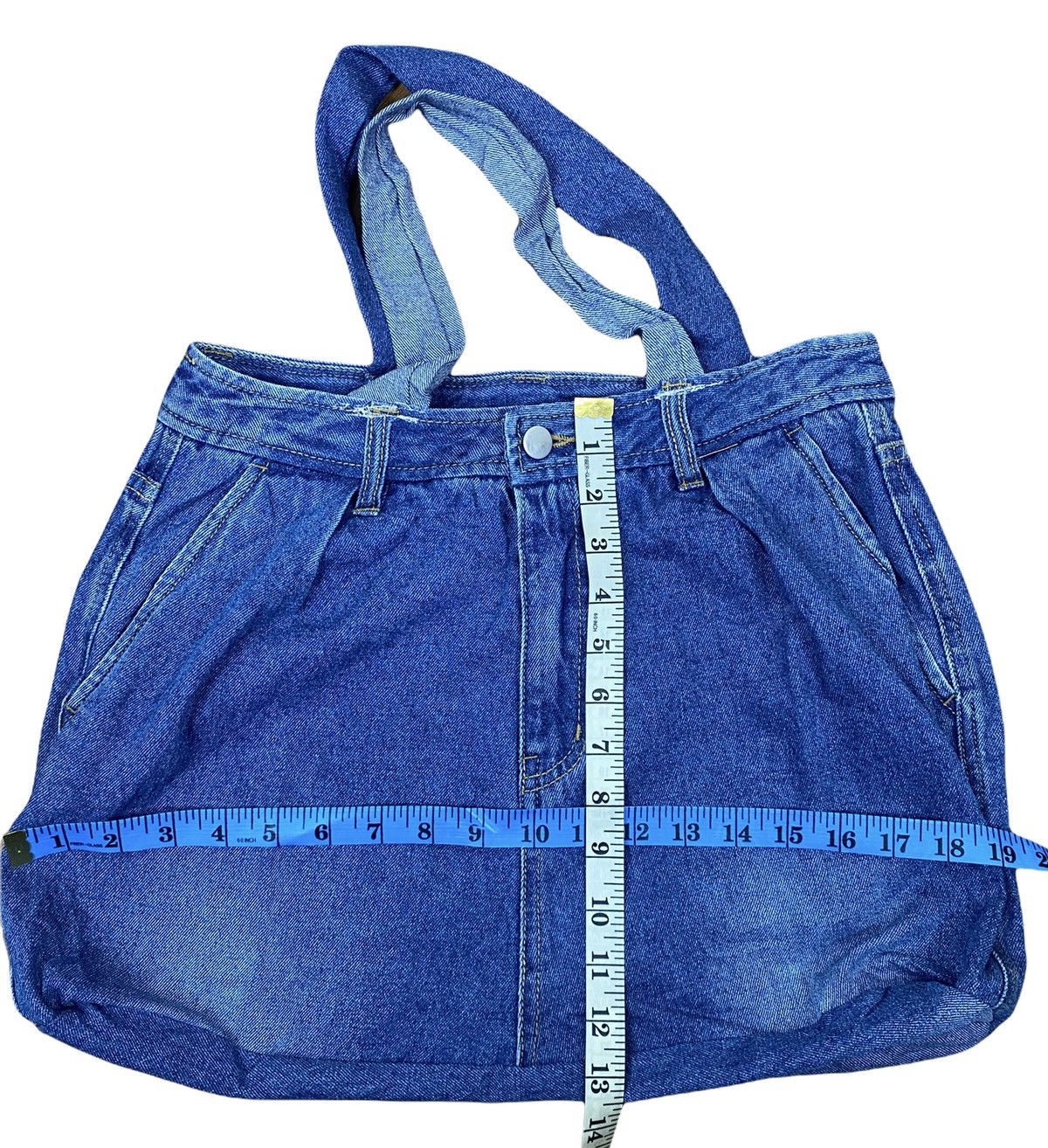 Japanese Brand Denim Jeans Tote Bag Custom Size ONE SIZE - 7 Thumbnail