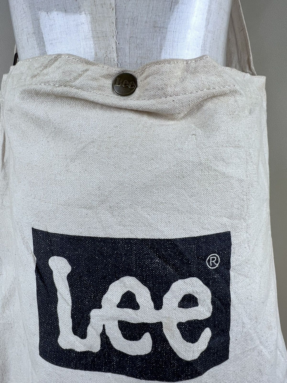 Lee Vintage LEE Big Logo Canvas Sling Bag Size ONE SIZE - 2 Thumbnail