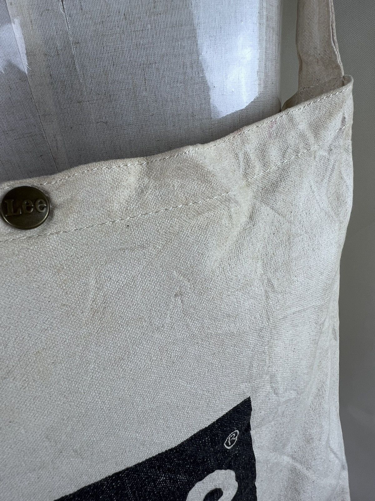 Lee Vintage LEE Big Logo Canvas Sling Bag Size ONE SIZE - 3 Thumbnail