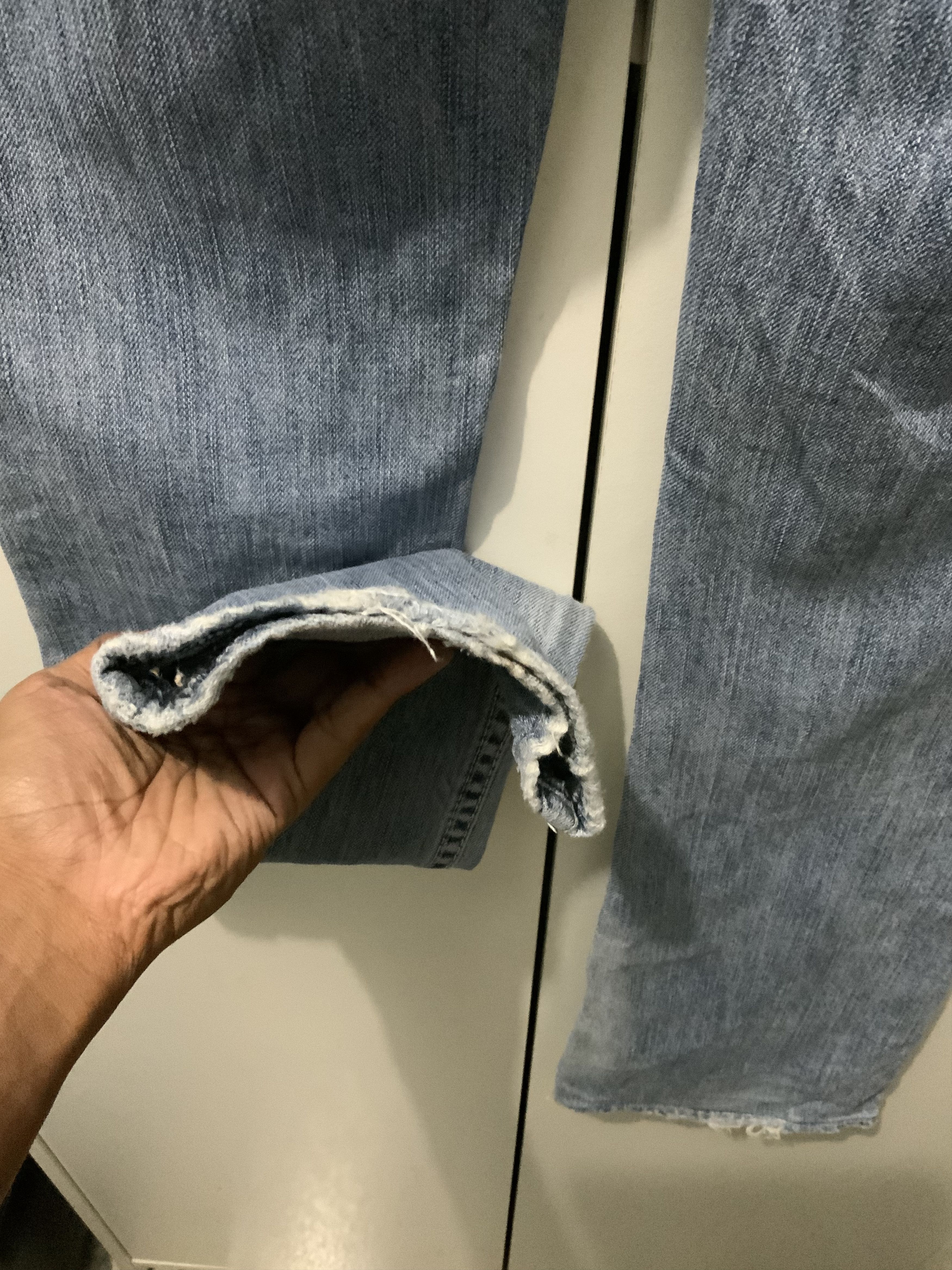 Jean Silver Jeans Bell Bottom Distressed Denim Size US 28 / EU 44 - 12 Thumbnail