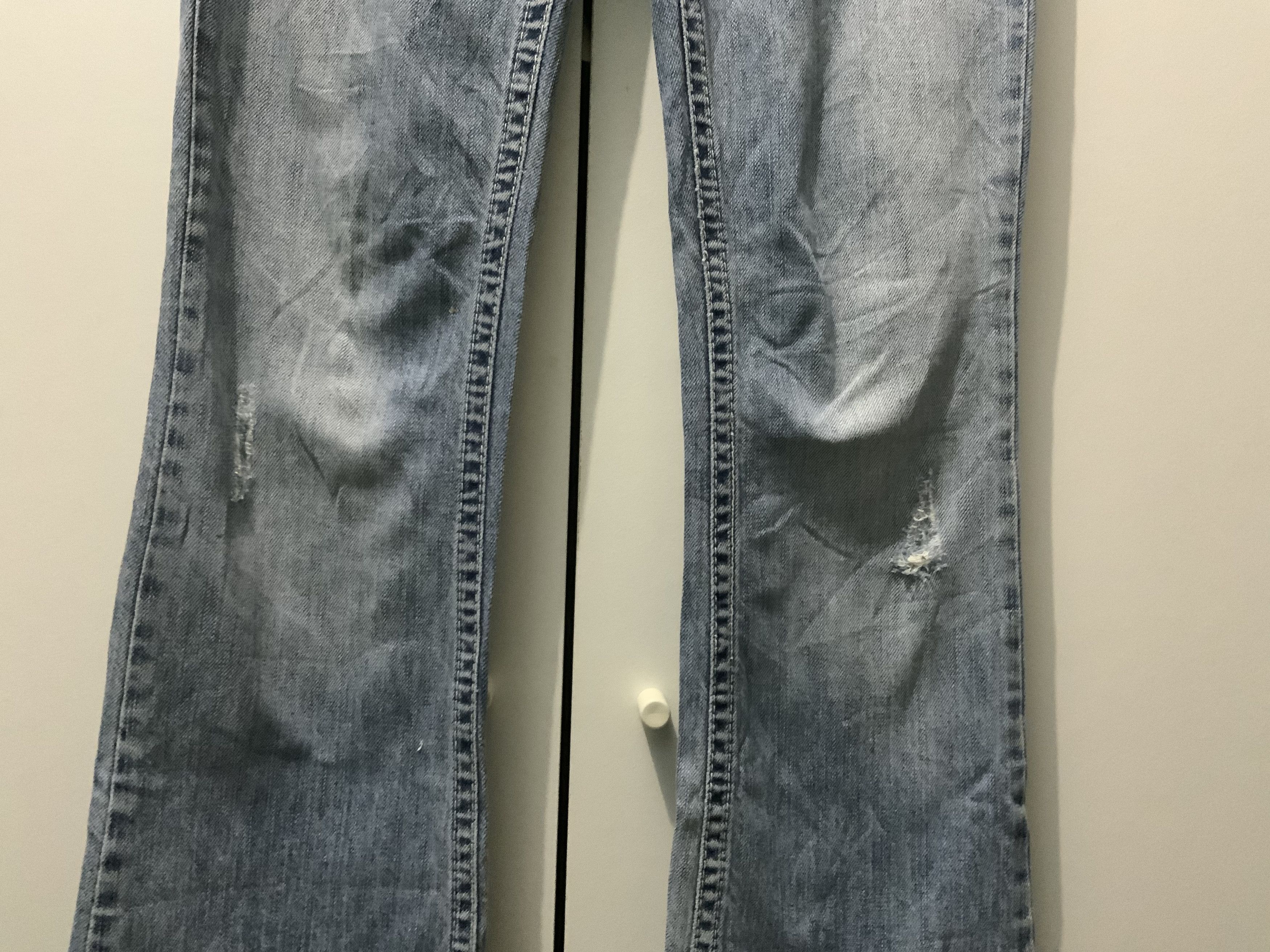 Jean Silver Jeans Bell Bottom Distressed Denim Size US 28 / EU 44 - 4 Thumbnail