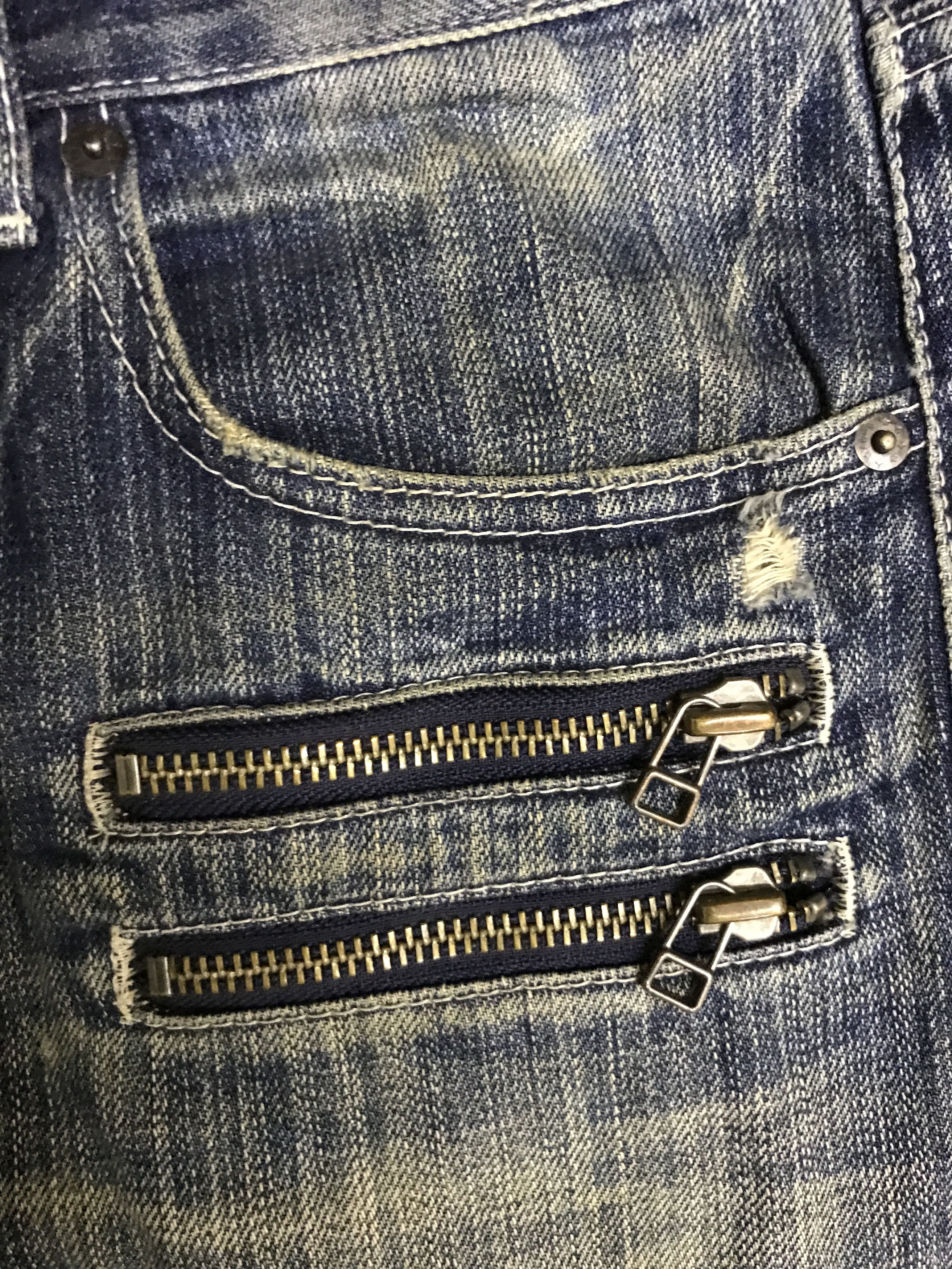 Japanese Brand D151 VANQUISH TOKYO Biker Jeans Size US 33 - 8 Thumbnail