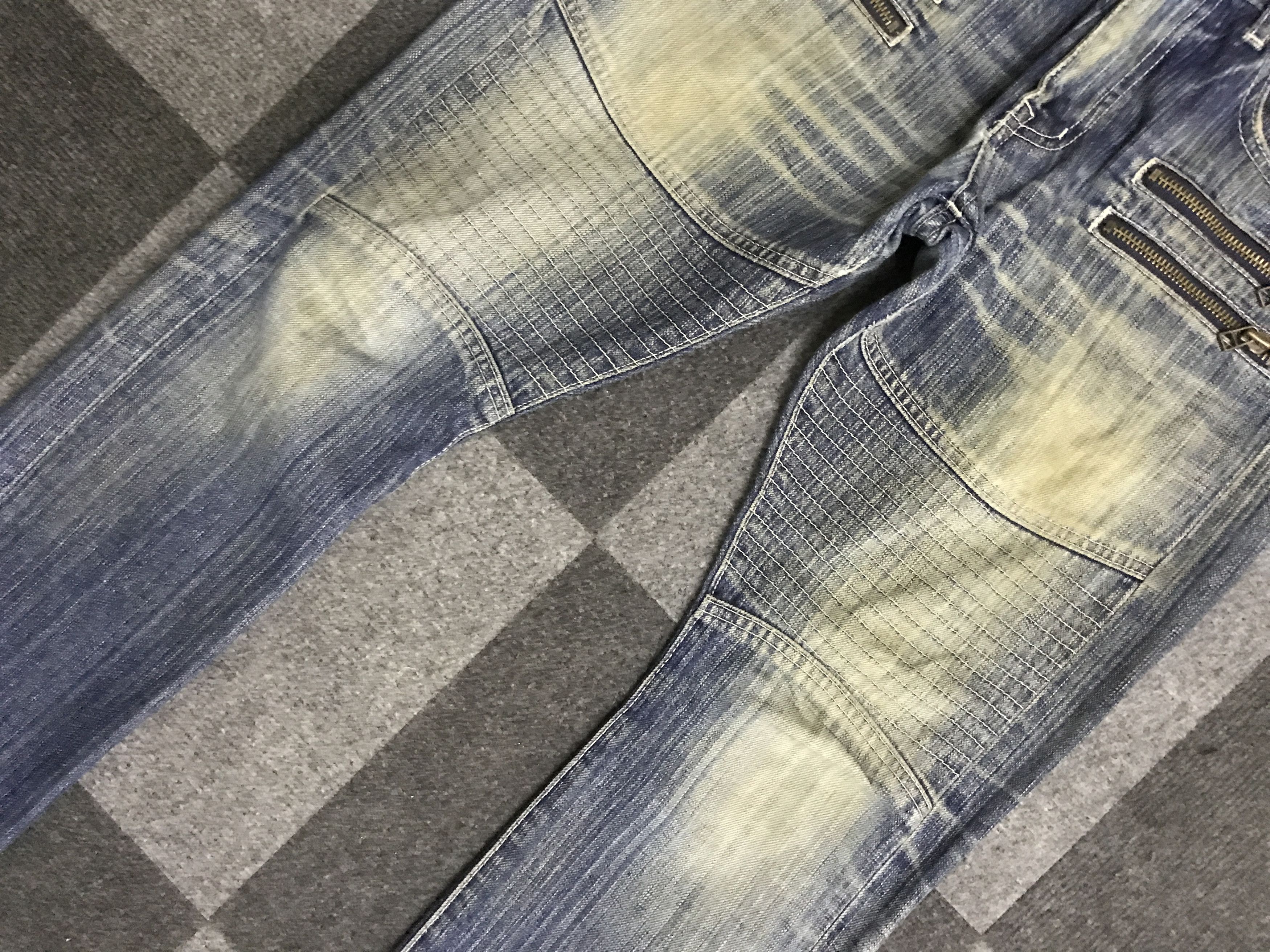 Japanese Brand D151 VANQUISH TOKYO Biker Jeans Size US 33 - 5 Thumbnail