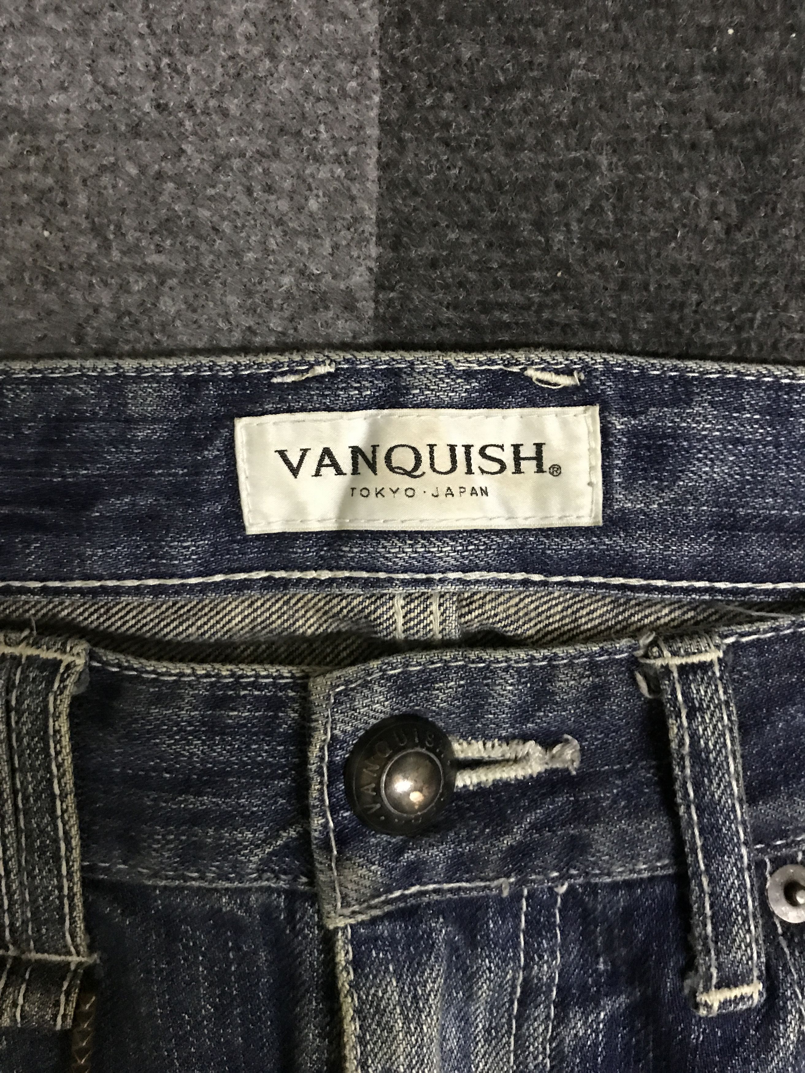 Japanese Brand D151 VANQUISH TOKYO Biker Jeans Size US 33 - 7 Thumbnail