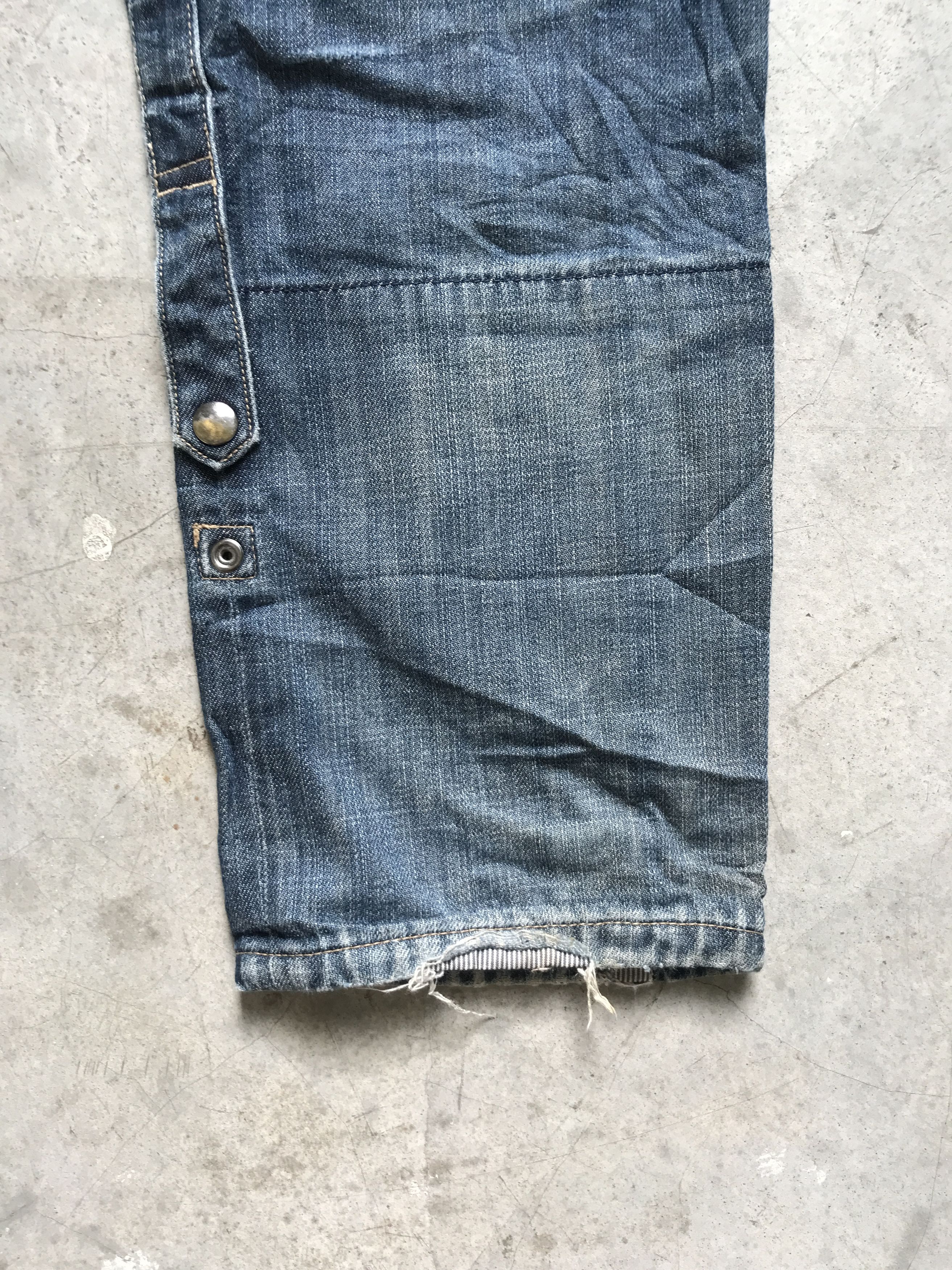 Japanese Brand × PPFM D43-PPFM Japan Cropped Distressed Denim Size US 30 / EU 46 - 12 Thumbnail