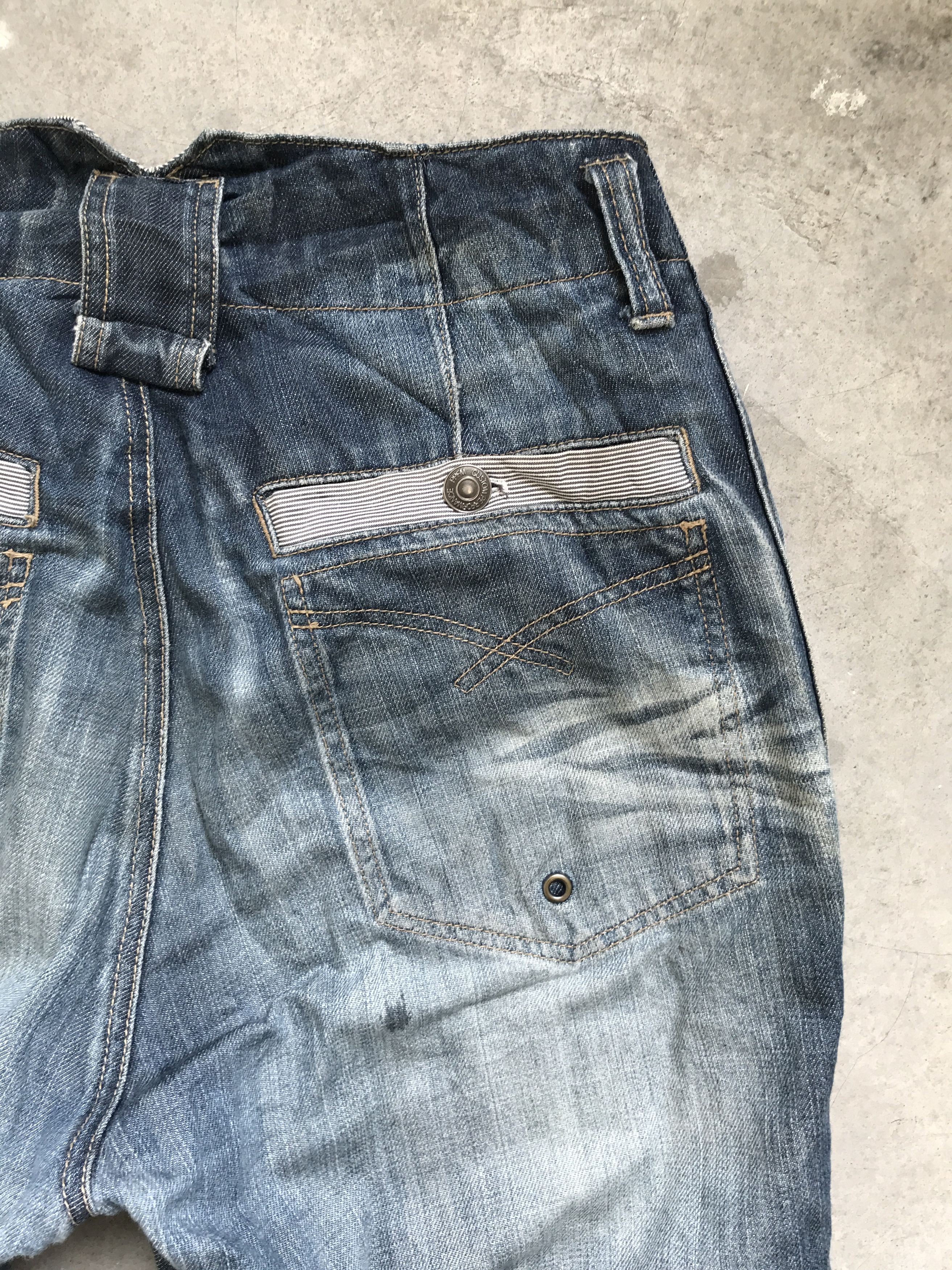 Japanese Brand × PPFM D43-PPFM Japan Cropped Distressed Denim Size US 30 / EU 46 - 14 Thumbnail