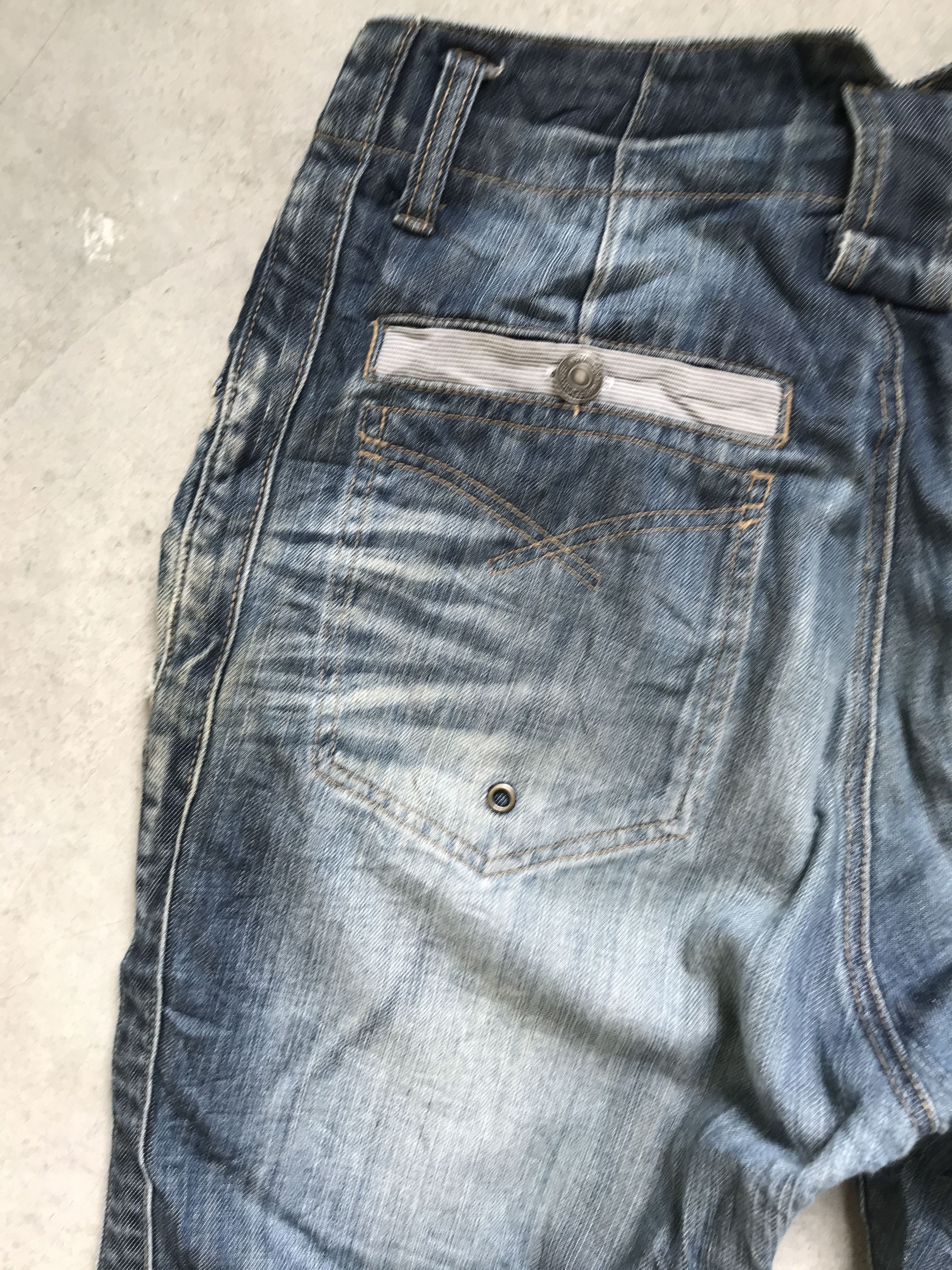 Japanese Brand × PPFM D43-PPFM Japan Cropped Distressed Denim Size US 30 / EU 46 - 15 Thumbnail